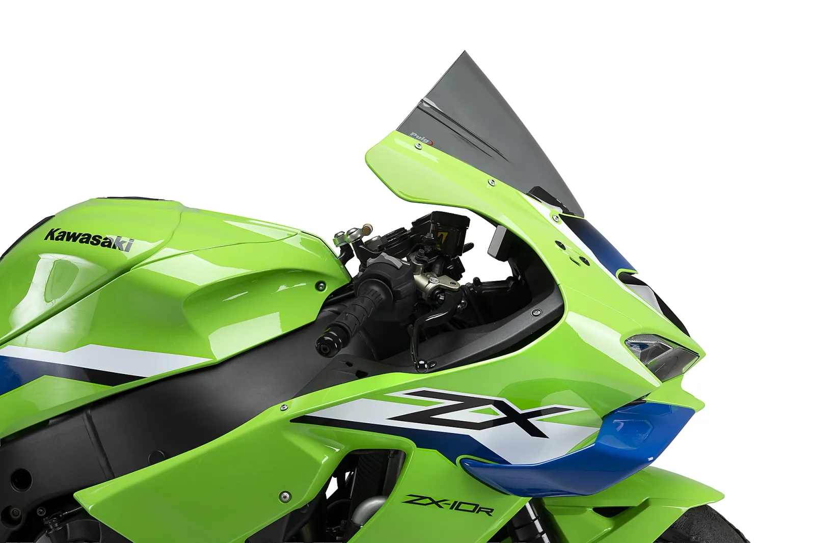 Puig Слюда Z-Racing за Kawasaki ZX-10R (2021–2026), ZX-10RR (2021–2026) – Опушена