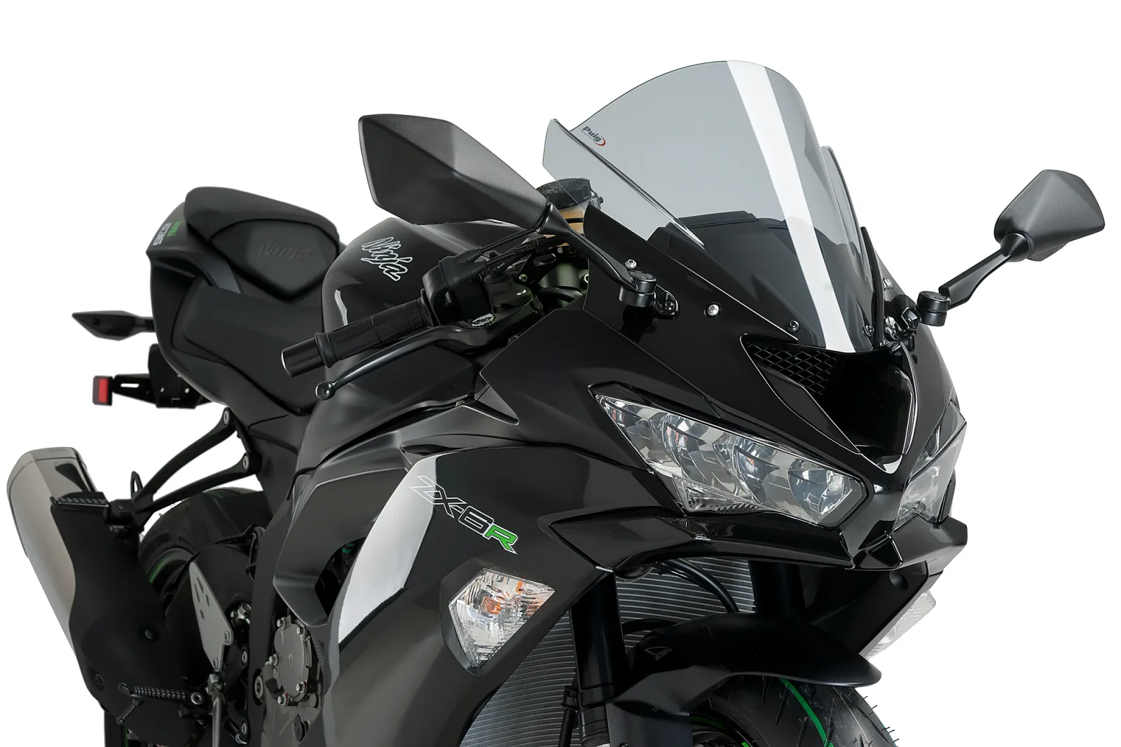 Puig Слюда Z-Racing за Kawasaki ZX-6R (2009–2023), ZX-6R 636 (2013–2017), ZX-10R (2008–2010) – Опушена