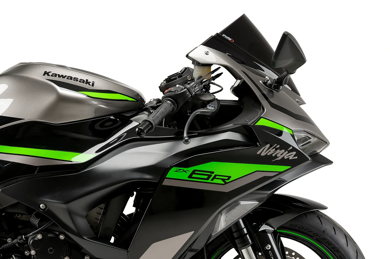 Puig Слюда Z-Racing за Kawasaki ZX-6R (2024–2026) – Тъмно опушена