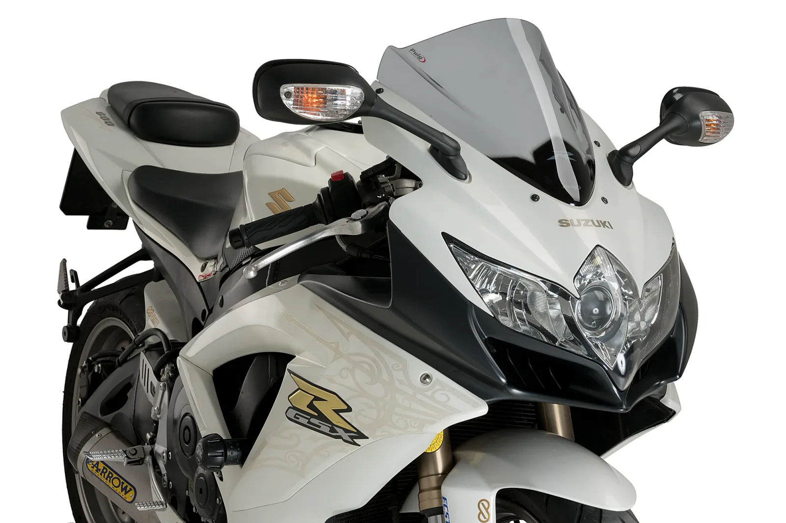 Puig Слюда Z-Racing за Suzuki GSX-R 600 (2008–2010), GSX-R 750 (2008–2010) – Опушена