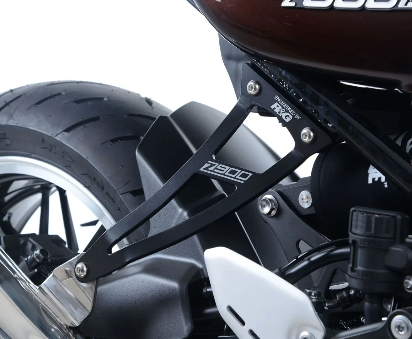 R&G Държач за ауспух с капачка за степенка за Kawasaki Z900RS (2018+)