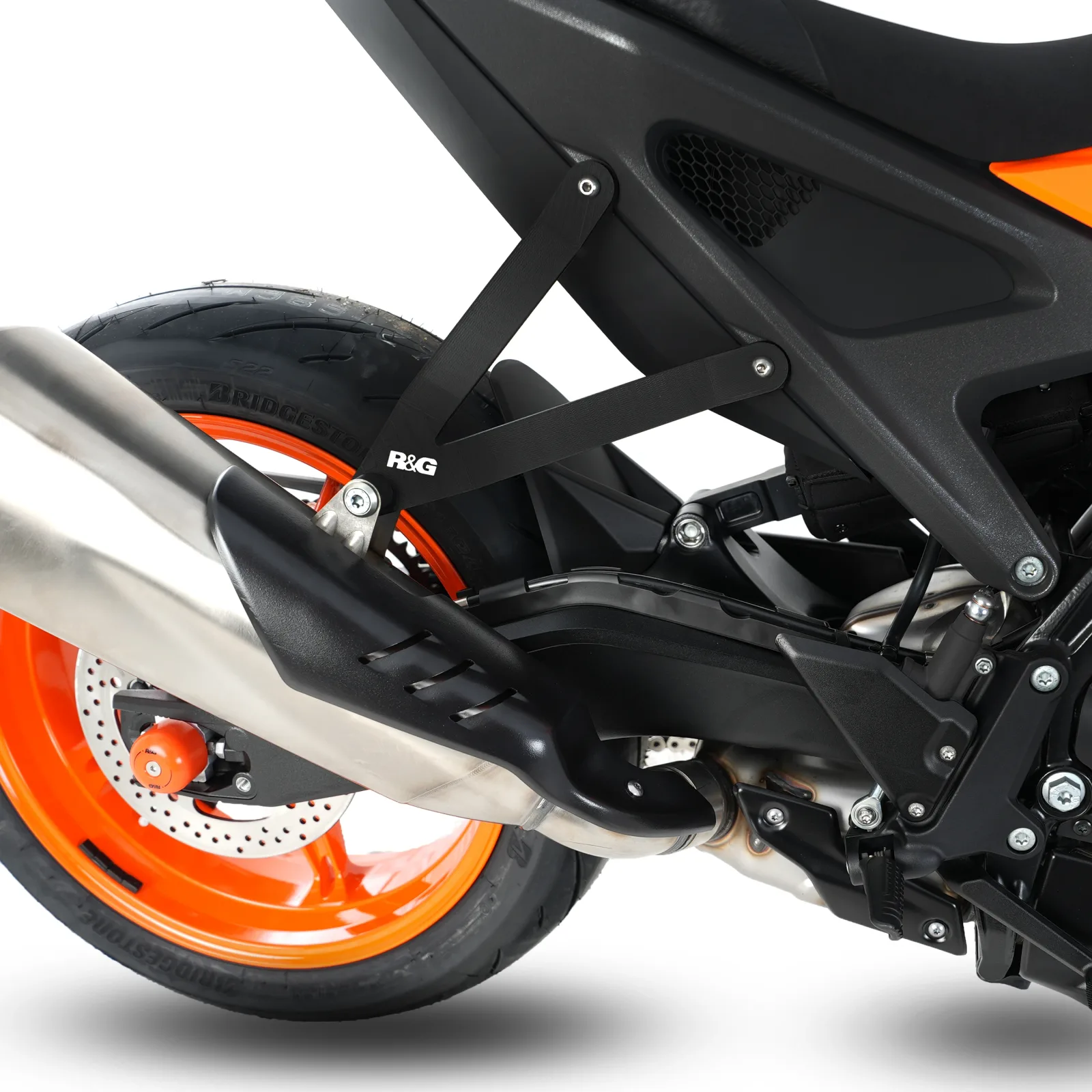 R&G Държач за ауспух за KTM 990 Duke (2024) (EH0126BK)