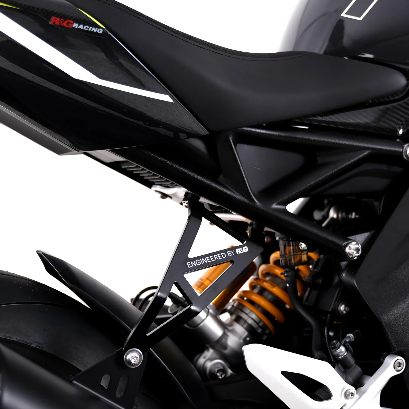 R&G Държач за ауспух за Triumph Speed Triple 1200 RS (2021+), Speed Triple 1200 RR (2022+) и др. (RG-P13958)