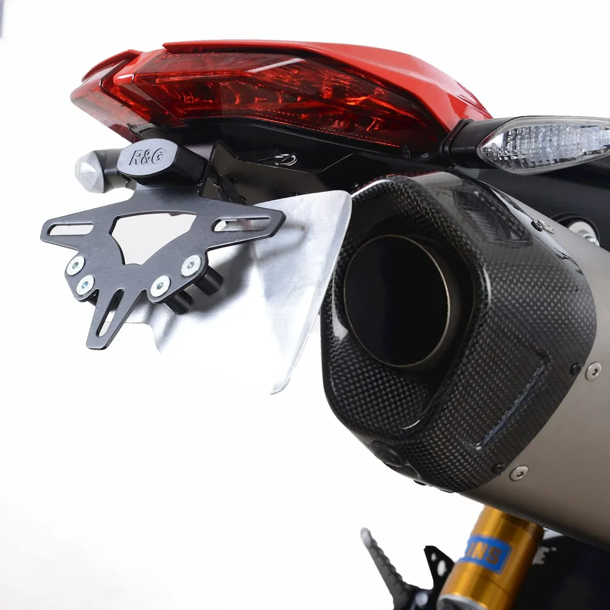 R&G Държач за номер (дясна страна) за Ducati Hypermotard 950 (2019–2025) (LP0274BK)