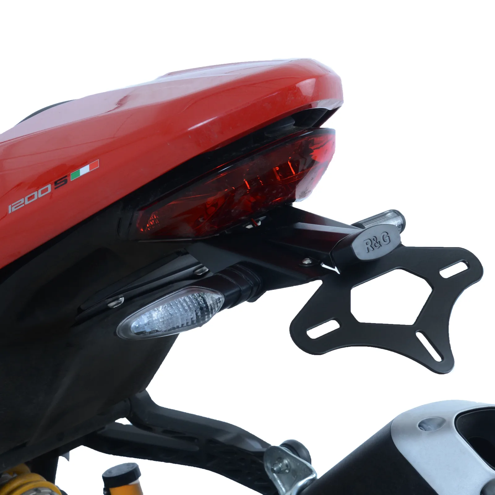 R&G Държач за номер за Ducati Monster 1200 (2017–2018), Monster 1200 R (2018–2019), Monster 1200 S (2018–2020) и др.