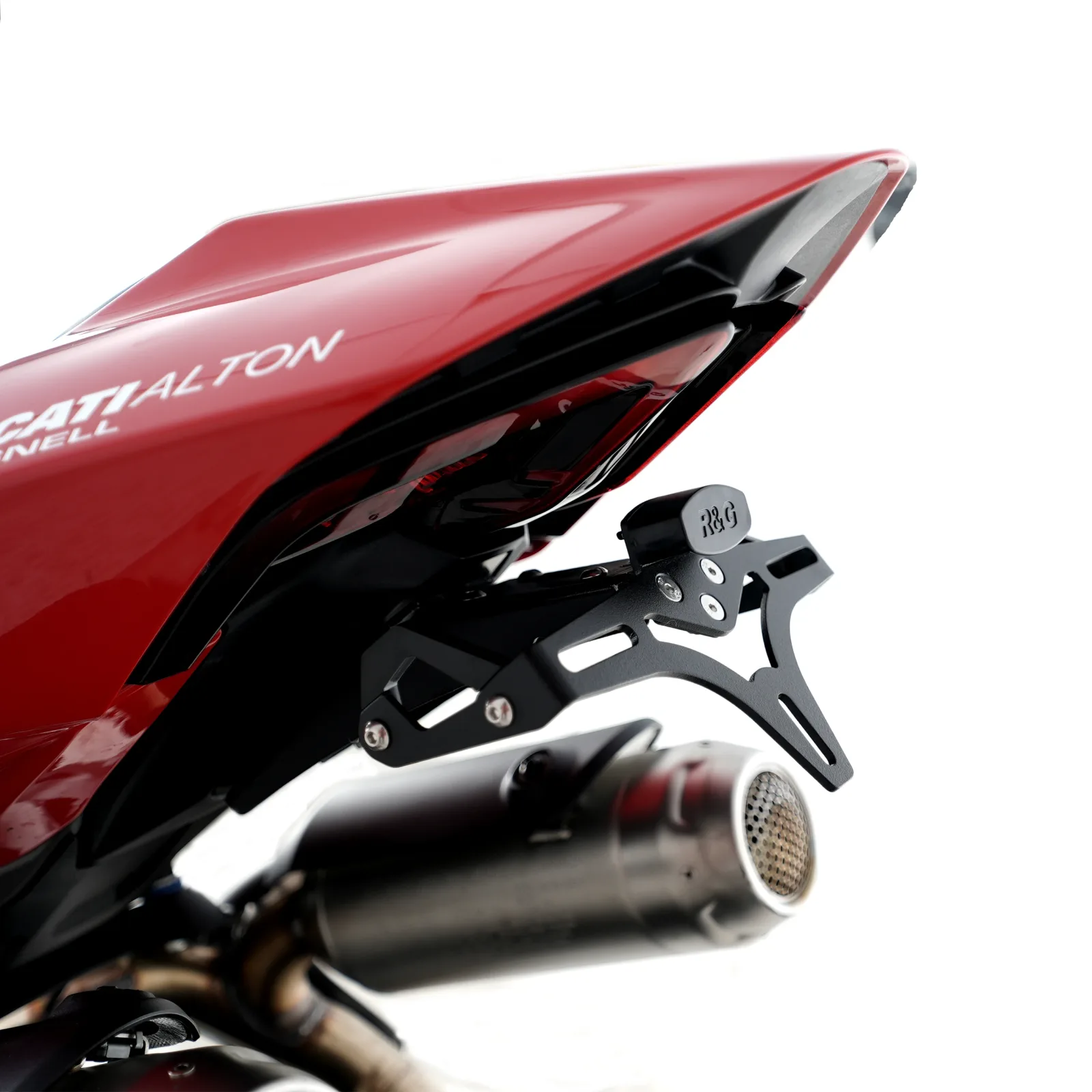 R&G Държач за номер за Ducati Panigale V4 (2025+), Streetfighter V4 (2025+), Streetfighter V4 S (2025+) и др. (LP0388BK)