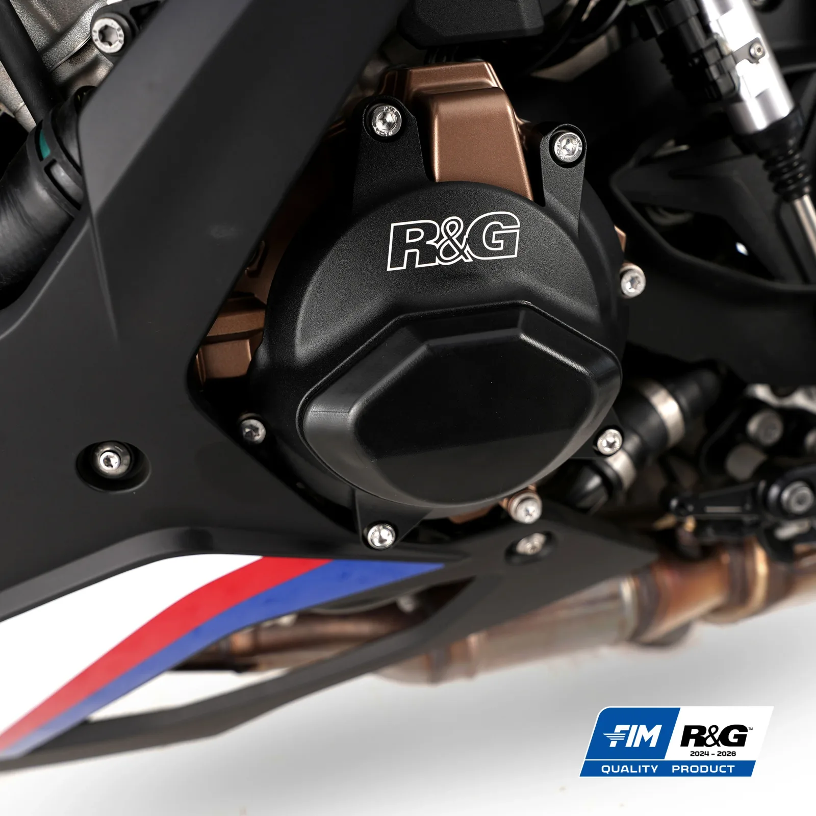 R&G Комплект протектори за двигател PRO (3 броя) за BMW S 1000 RR (2019–2024), S 1000 R (2021+), M 1000 RR (2021–2022), M 1000 R (2023+)