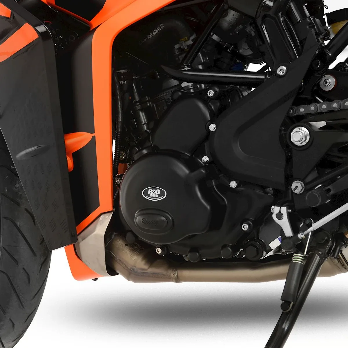 R&G Комплект протектори за двигател Race (чифт) за KTM RC 390 (2017–2021), Husqvarna Svartpilen 401 (2018–2019), Vitpilen 401 (2018–2019)