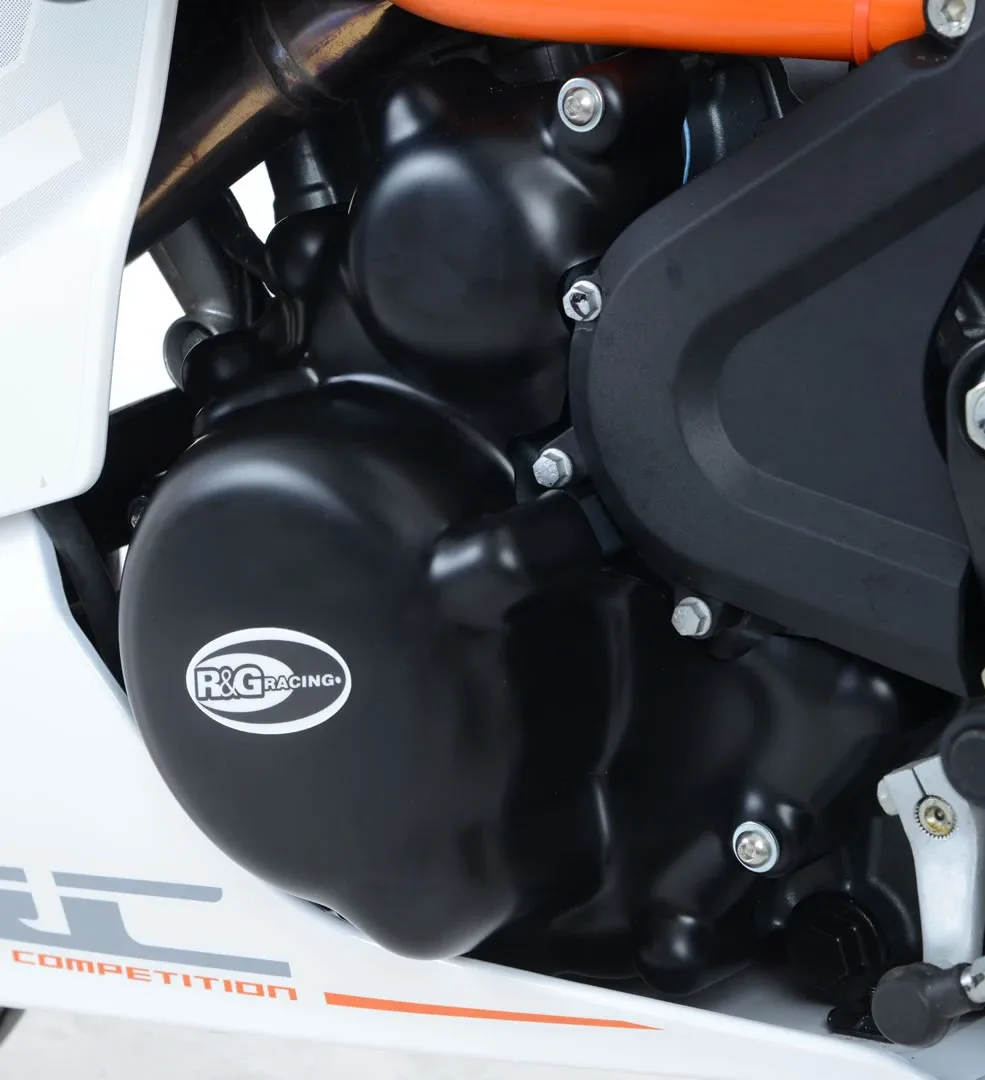 R&G Комплект протектори за двигател за KTM 390 Duke (2016–2023), RC 390 (2016–2021), 250 Duke (2017–2023) (KEC0095BK)