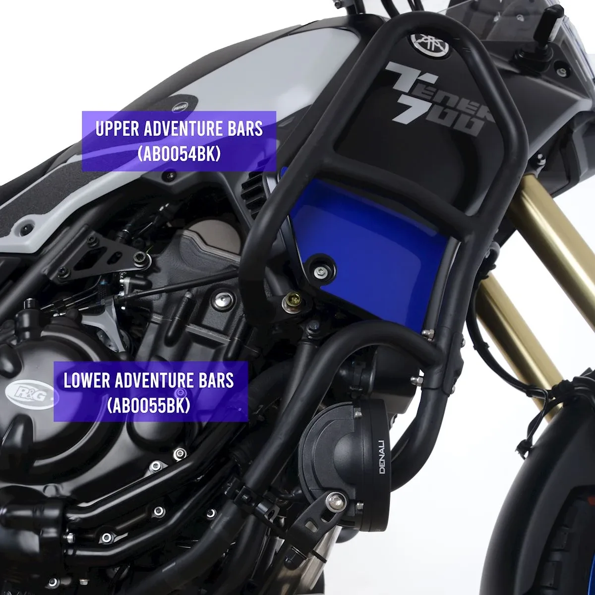 R&G Краш ролбари (горни) за Yamaha Tenere 700 (2019–2021)