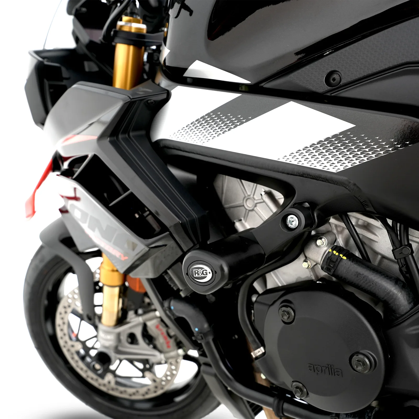 R&G Краш тапи Aero за Aprilia RSV4 R (2009–2014), RSV4 Factory (2009–2014, 2016+), Tuono V4 R (2011–2014) и др.