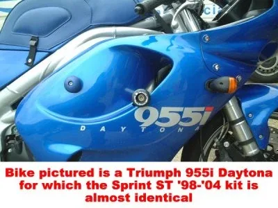 R&G Краш тапи Classic за Triumph Tiger 955i (2000–2006)