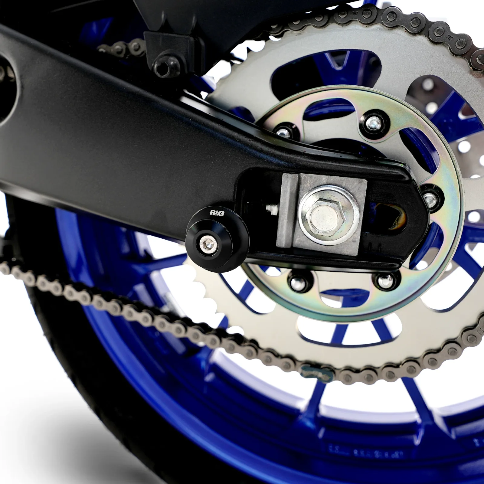 R&G Комплект ролки/адаптори за задна стойка M6 за Yamaha YZF-R125 (2019+), MT-125 (2020+), Ducati Monster 937 (2021–2025) и др.