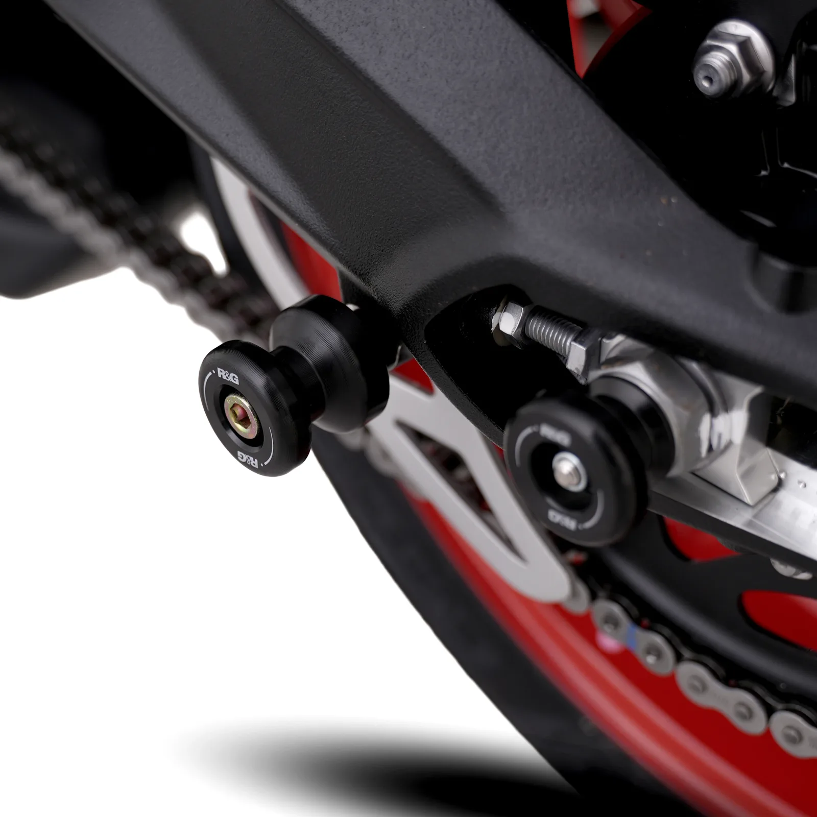 R&G Комплект ролки/адаптори за задна стойка за BMW S 1000 RR (2010+), Triumph Street Triple 675 (2013–2016) и др.
