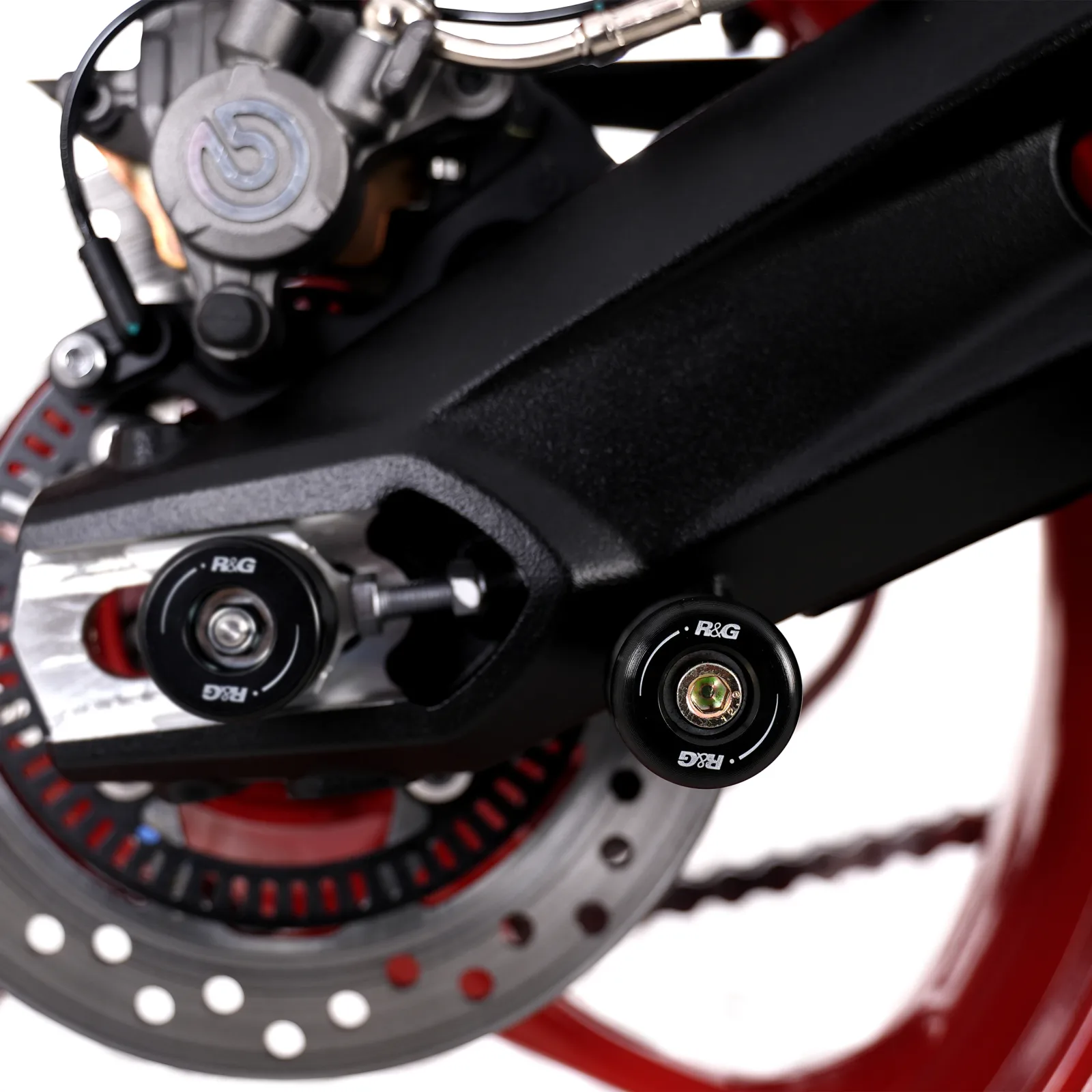 R&G Комплект ролки/адаптори за задна стойка за BMW S 1000 RR (2010+), Triumph Street Triple 675 (2013–2016) и др.