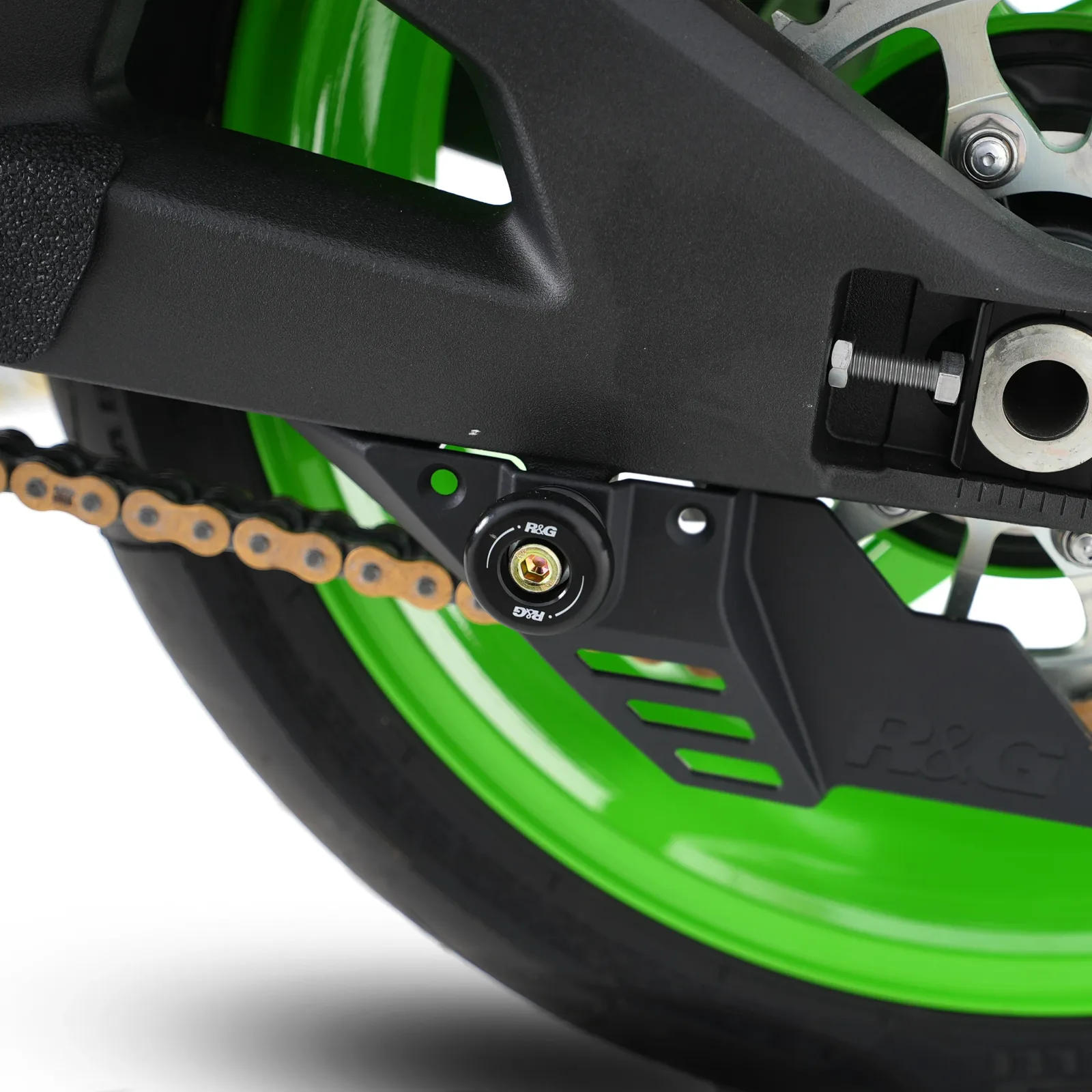 R&G Комплект ролки/адаптори за задна стойка за Kawasaki ZX-10R (2016+), Suzuki SV 650 (2016–2018), SV 650X (2018–2023) и др.