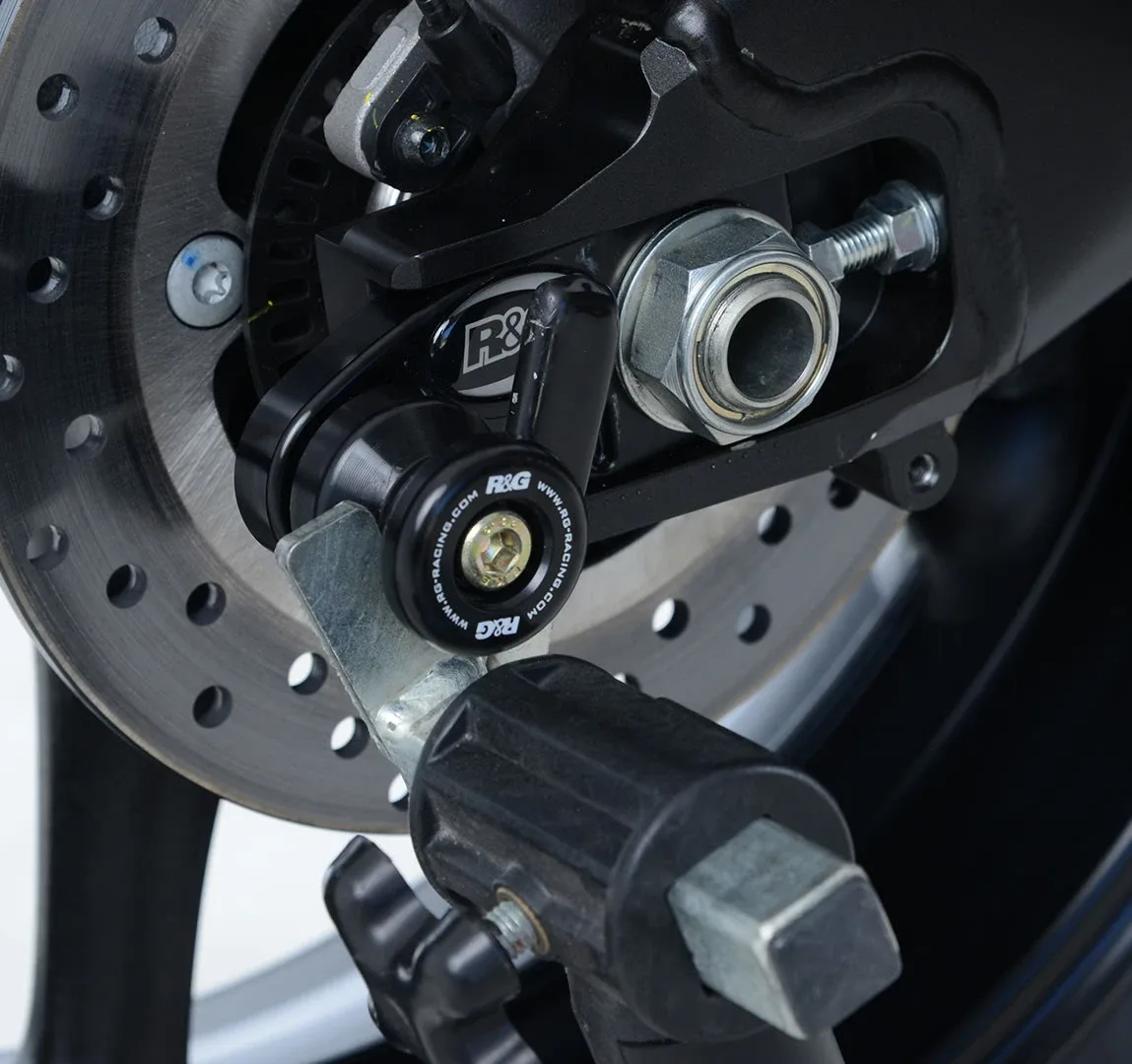 R&G Комплект ролки/адаптори за задна стойка за Yamaha YZF-R6 (2017+), MT-09 (2021+), MT-09 SP (2021+), Tracer 9 (2021–2024) и др.