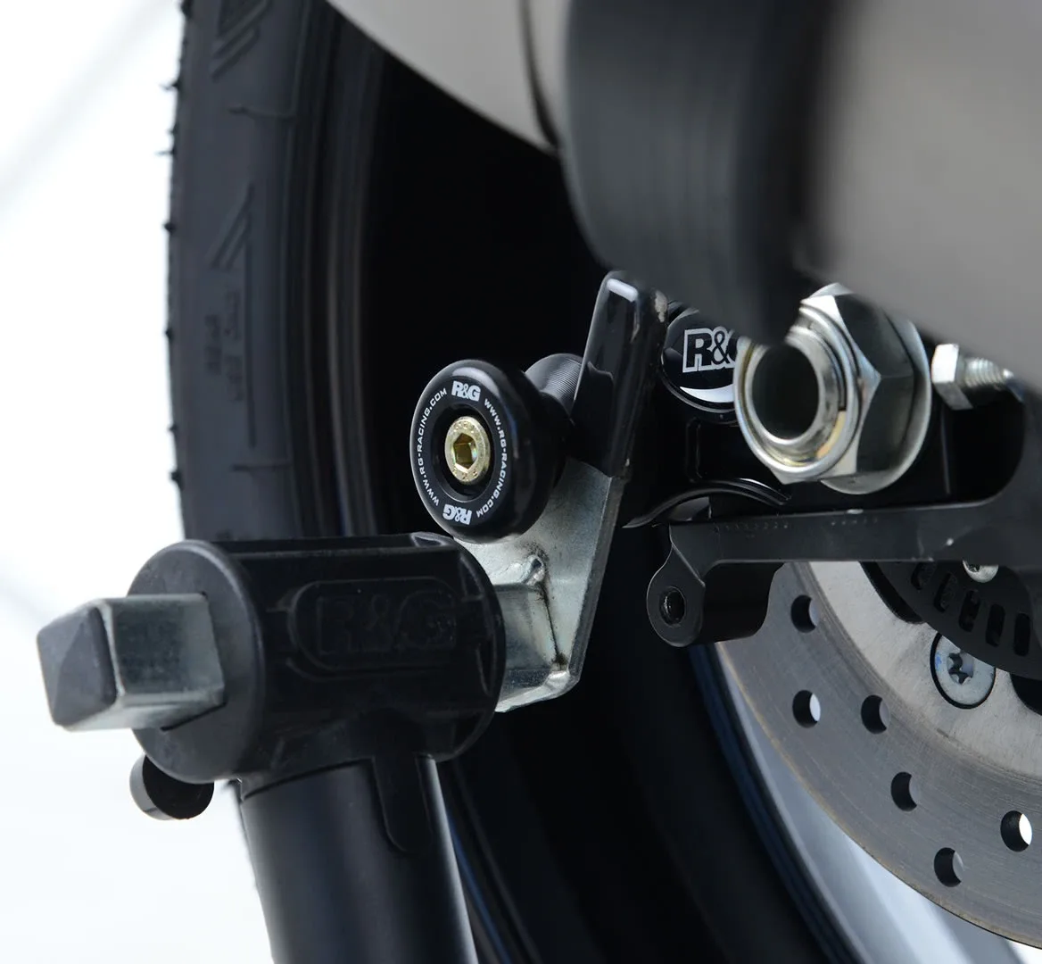 R&G Комплект ролки/адаптори за задна стойка за Yamaha YZF-R6 (2017+), MT-09 (2021+), MT-09 SP (2021+), Tracer 9 (2021–2024) и др.