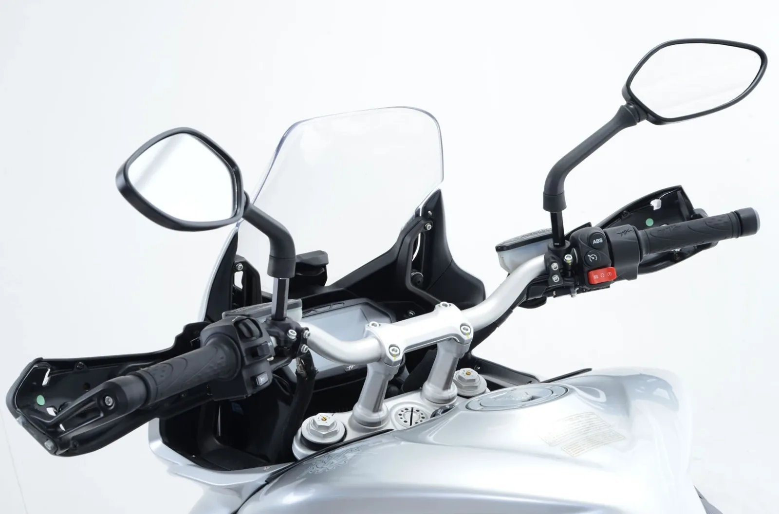 R&G Повдигачи за огледала M10 × 1,25 (къса резба 8 mm) за MV Agusta Turismo Veloce 800 (2015+), Stradale 800 (2015–2018) и др.