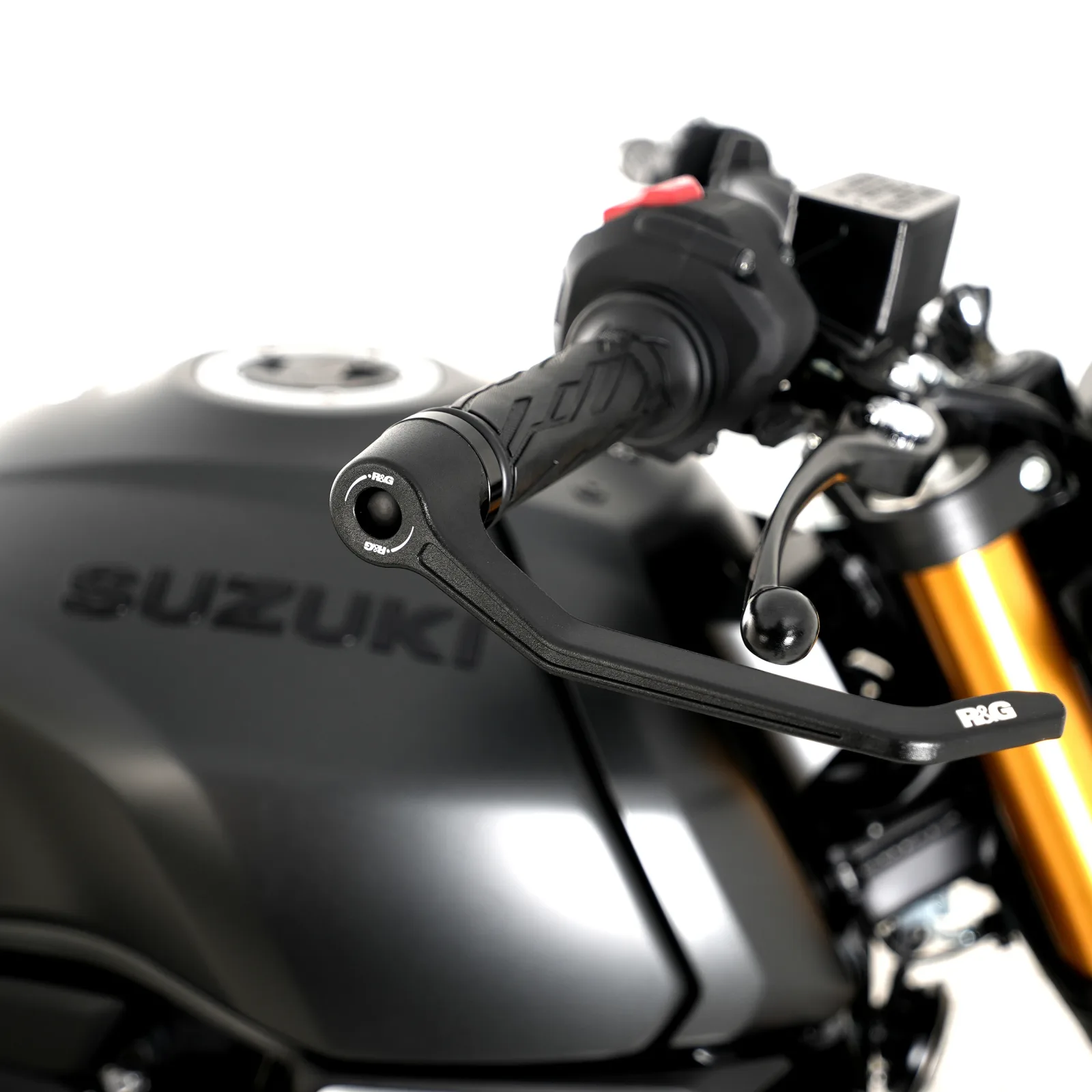 R&G Предпазител за спирачен лост Interlock с ляв балансьор за Suzuki GSX-R 1000 (2017–2024), GSX-R 1000R (2017+), GSX-8S (2023+), V-Strom 800 (2023+) и др.
