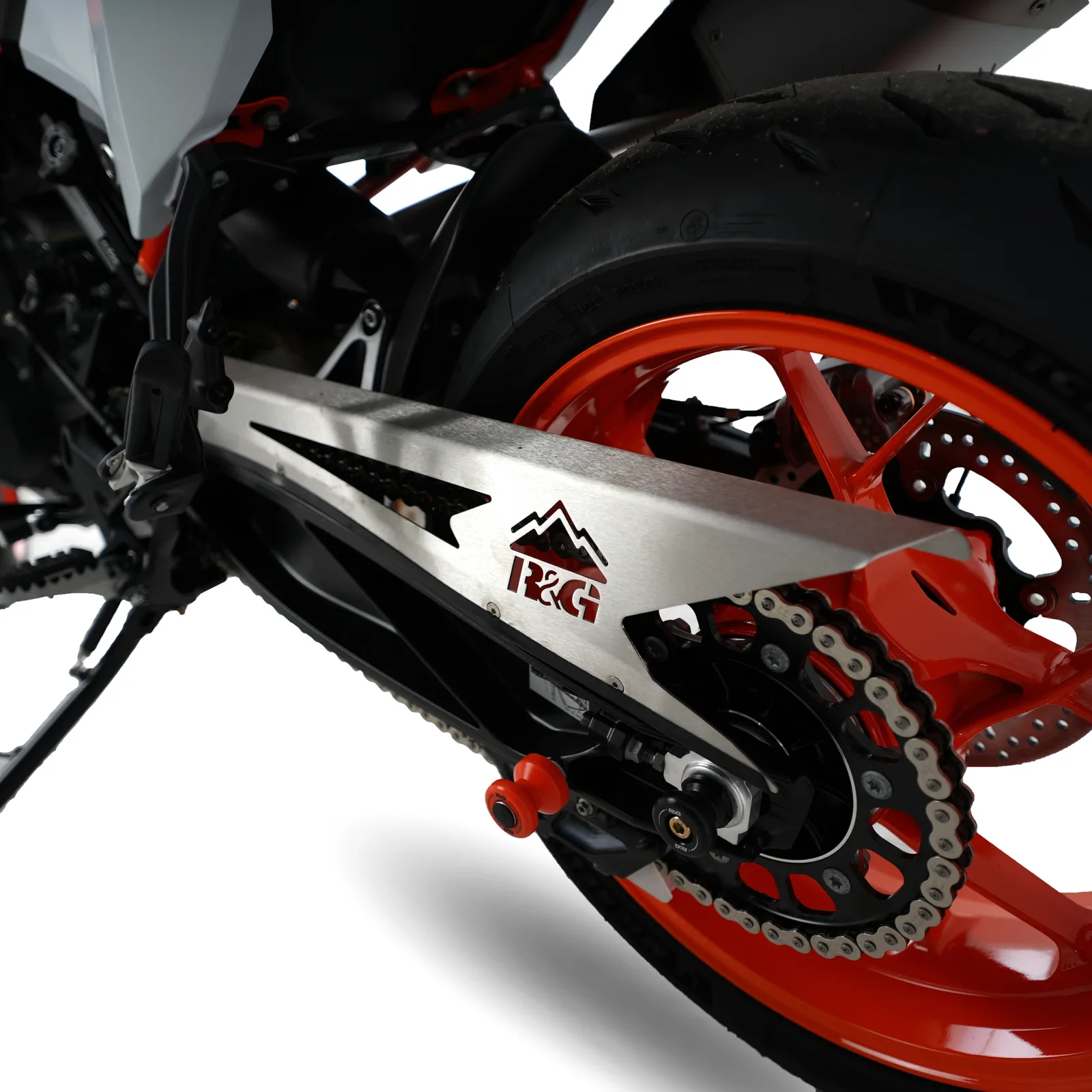 R&G Предпазител за верига за KTM 790 Adventure (2019–2022), Husqvarna Norden 901 (2022+) и др.