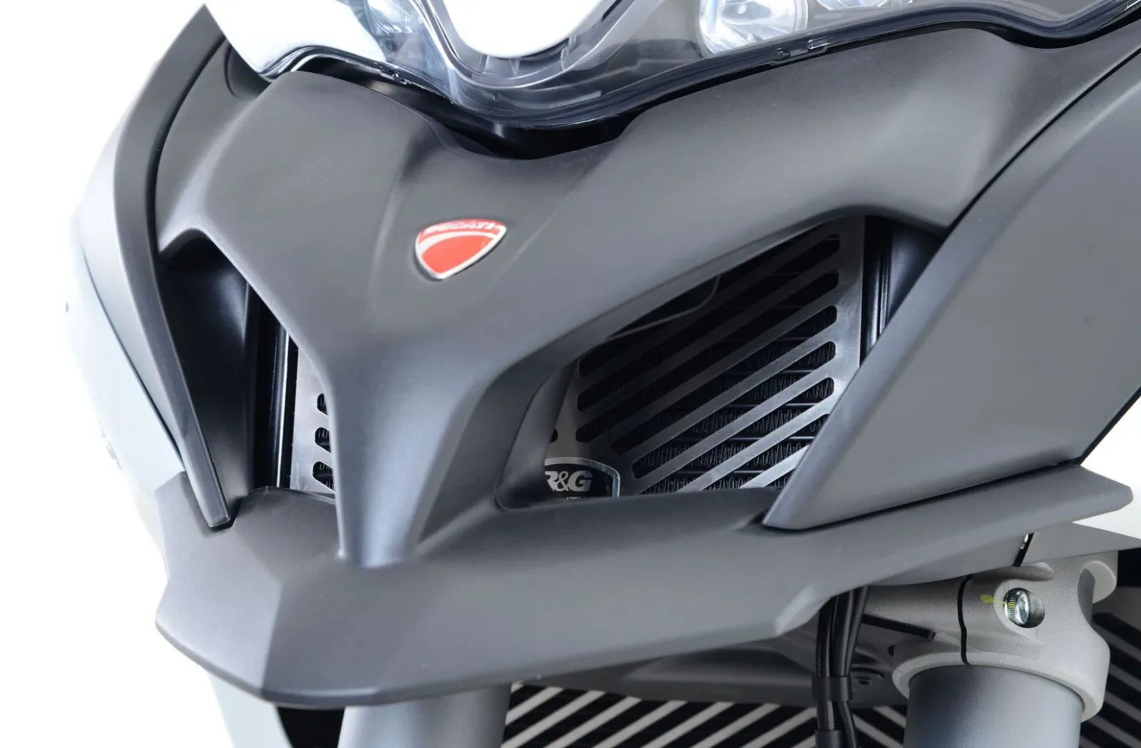 R&G Предпазна решетка за маслен радиатор от неръждаема стомана за Ducati Multistrada 1200 (2010–2015), Multistrada 1200 S Touring (2013–2015) и др.