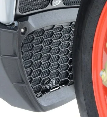 R&G Предпазна решетка за маслен радиатор за Aprilia Tuono V4 1100 RR (2015–2023), RSV4 RR (2015–2019), RSV4 RF (2015–2019) и др.