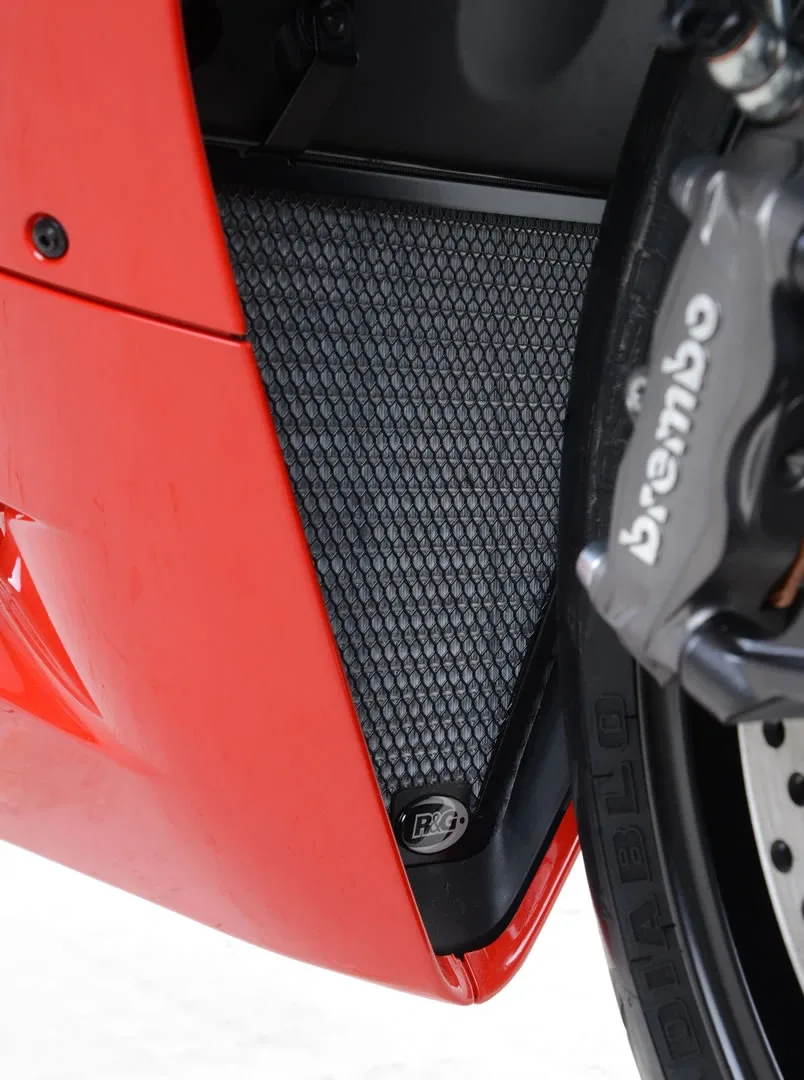 R&G Предпазна решетка за радиатор (2 части) за Ducati Panigale 1199 (2012–2015), Panigale 899 (2013–2015), Panigale 1299 (2015–2017) и др.