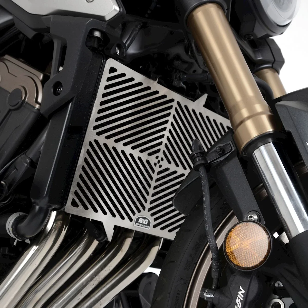 R&G Предпазна решетка за радиатор от неръждаема стомана за Honda CB 650F (2014–2019), CBR 650F (2014–2018), CB 650R (2019+), CBR 650R (2019–2023)