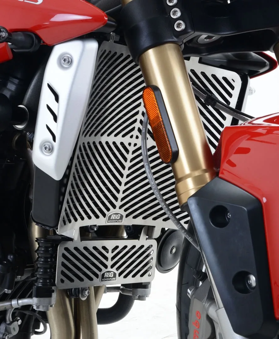 R&G Предпазна решетка за радиатор от неръждаема стомана за Triumph Speed Triple 1050 (2016–2020)