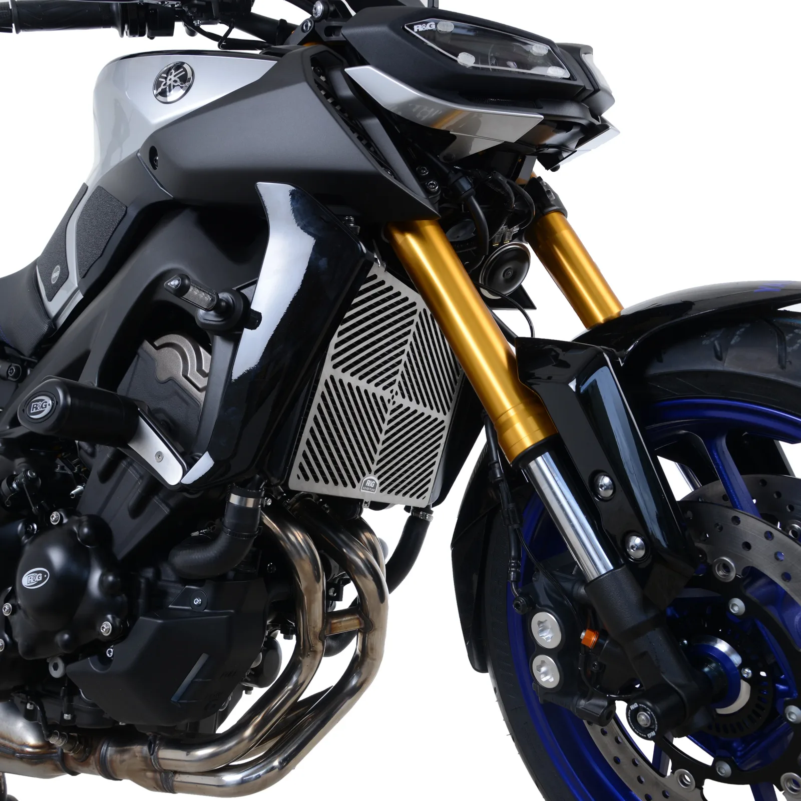 R&G Предпазна решетка за радиатор от неръждаема стомана за Yamaha MT-09 (2017–2020), MT-09 SP (2018–2020), Tracer 900 GT (2018–2020)