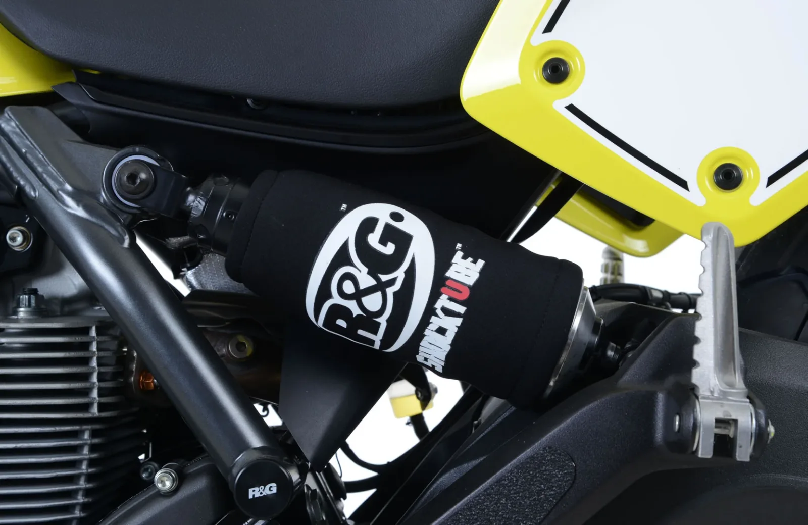 R&G Протектор за амортисьор Shocktube за Honda CBR 125R (2011–2017), CBR 954RR (2002–2003), MSX 125 Grom (2013+) и др.