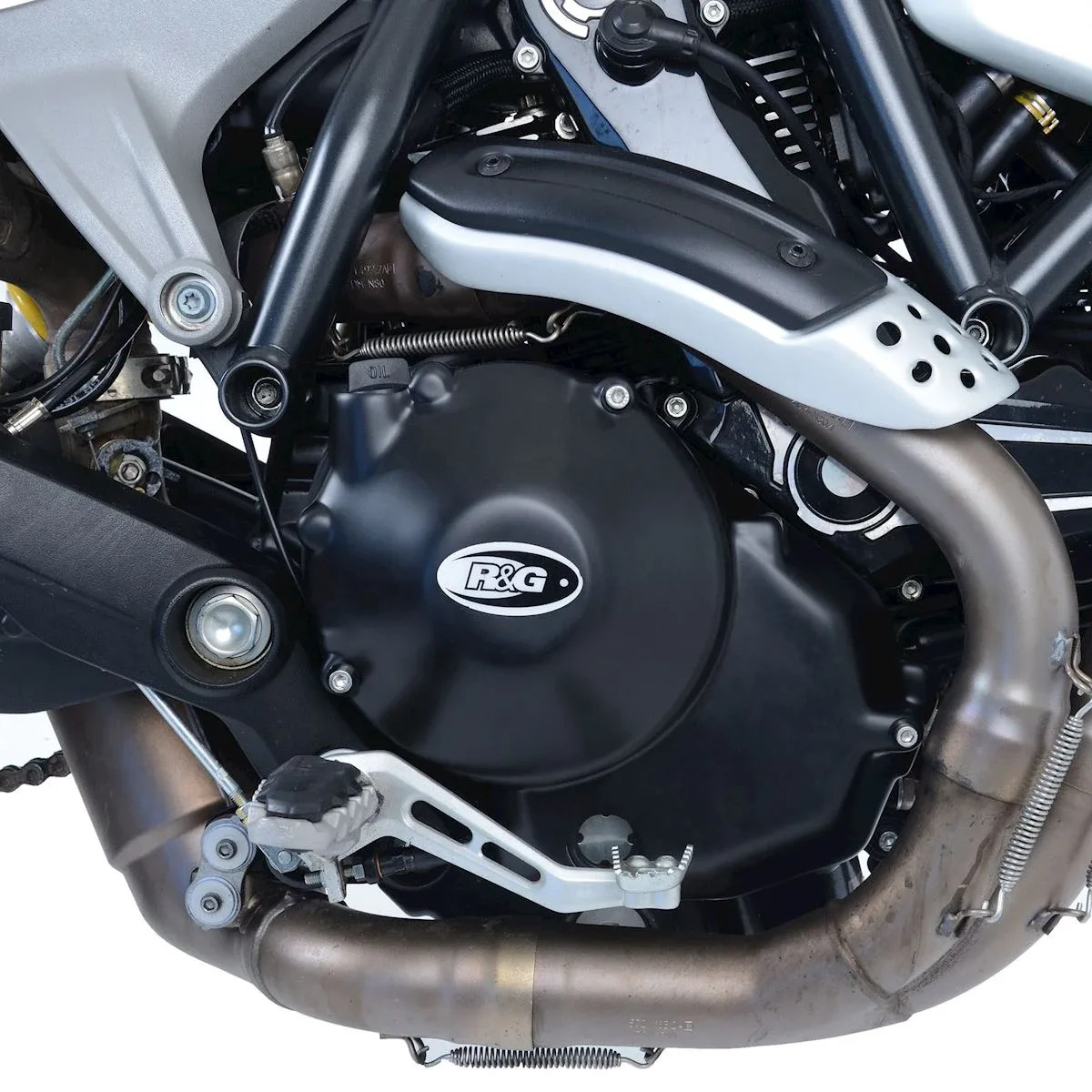 R&G Протектор за двигател (дясна страна) за Ducati Scrambler 1100 (2018–2025) (ECC0273BK)
