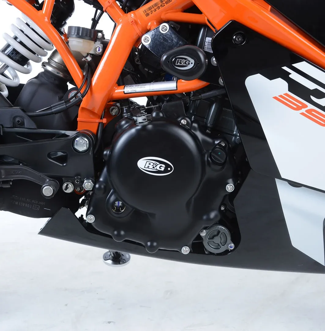 R&G Протектор за двигател (дясна страна) за KTM 390 Duke (2013–2023), RC 390 (2017–2021), Husqvarna Svartpilen 401 (2018–2019) и др.
