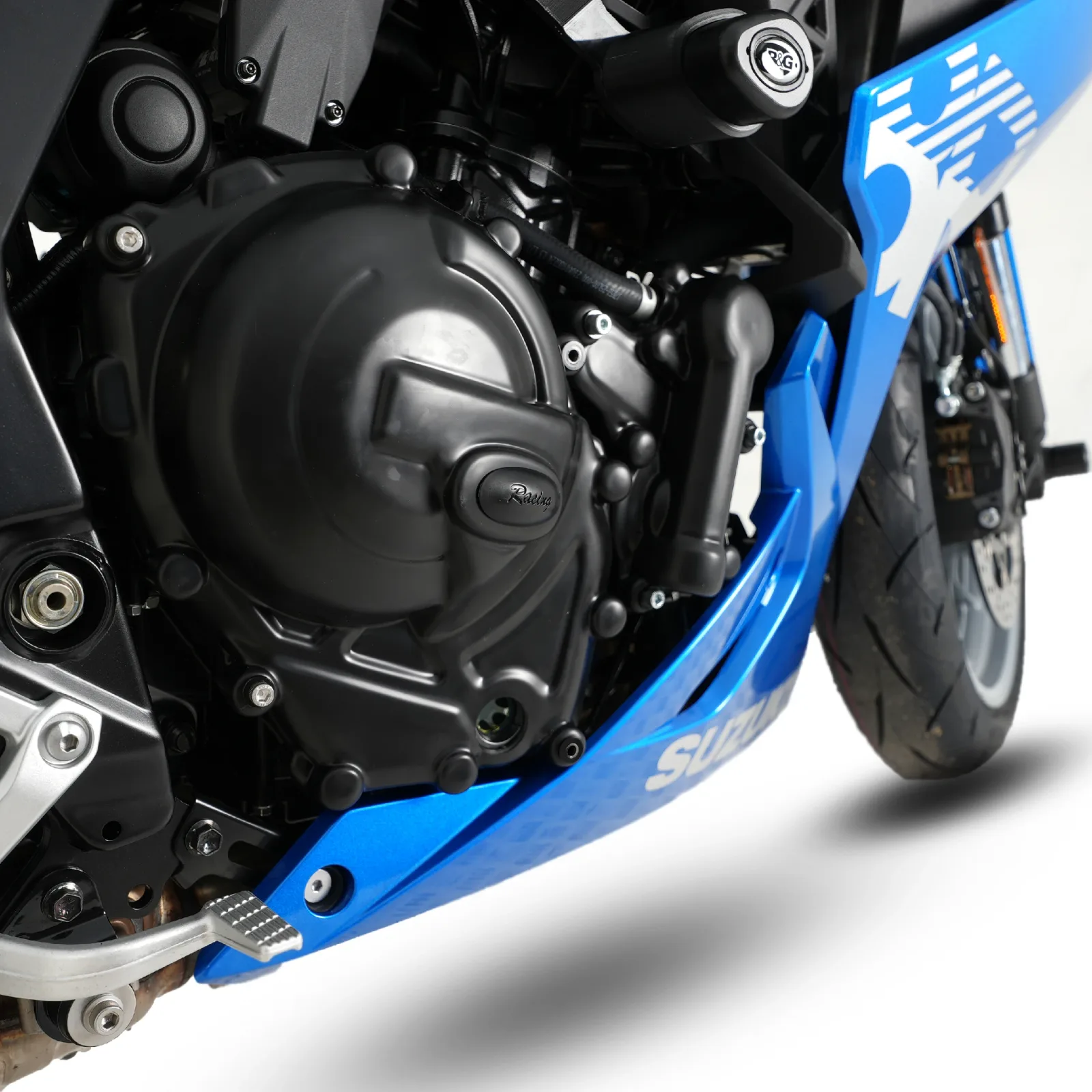 R&G Протектор за двигател (капак на съединителя) за Suzuki GSX-8S (2023+), V-Strom 800 (2023+), GSX-8R (2024+), GSX-8T (2025+), GSX-8TT (2025+)