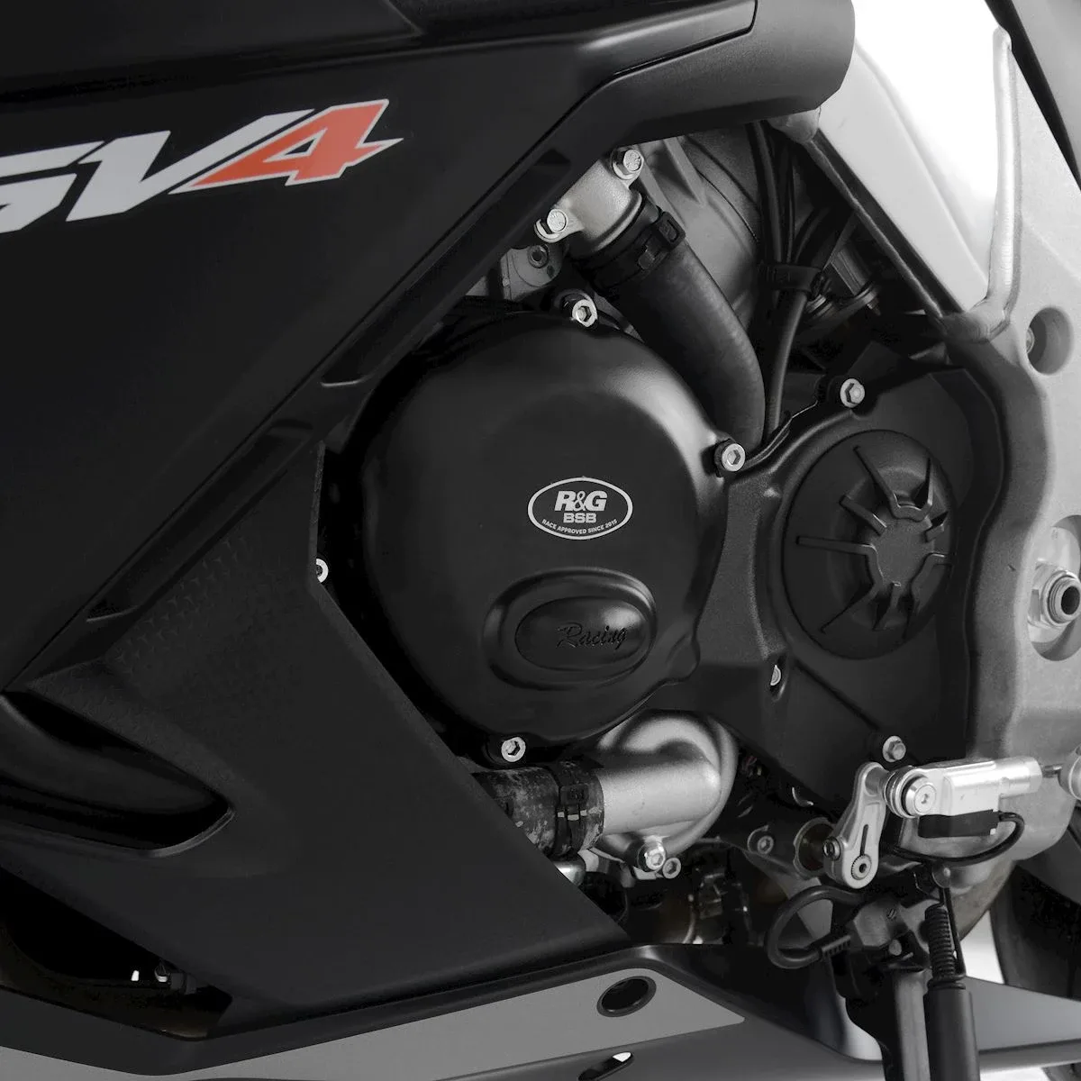 R&G Протектор за двигател (лява страна) за Aprilia Tuono V4 1100 RR (2021–2023), RSV4 1100 Factory (2021–2024) и др.