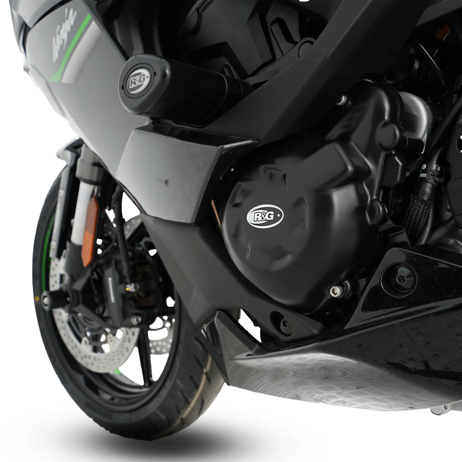 R&G Протектор за двигател (лява страна) за Kawasaki Z1000 (2010–2018), Z1000SX (2011–2019), Versys 1000 (2012–2024) и др.