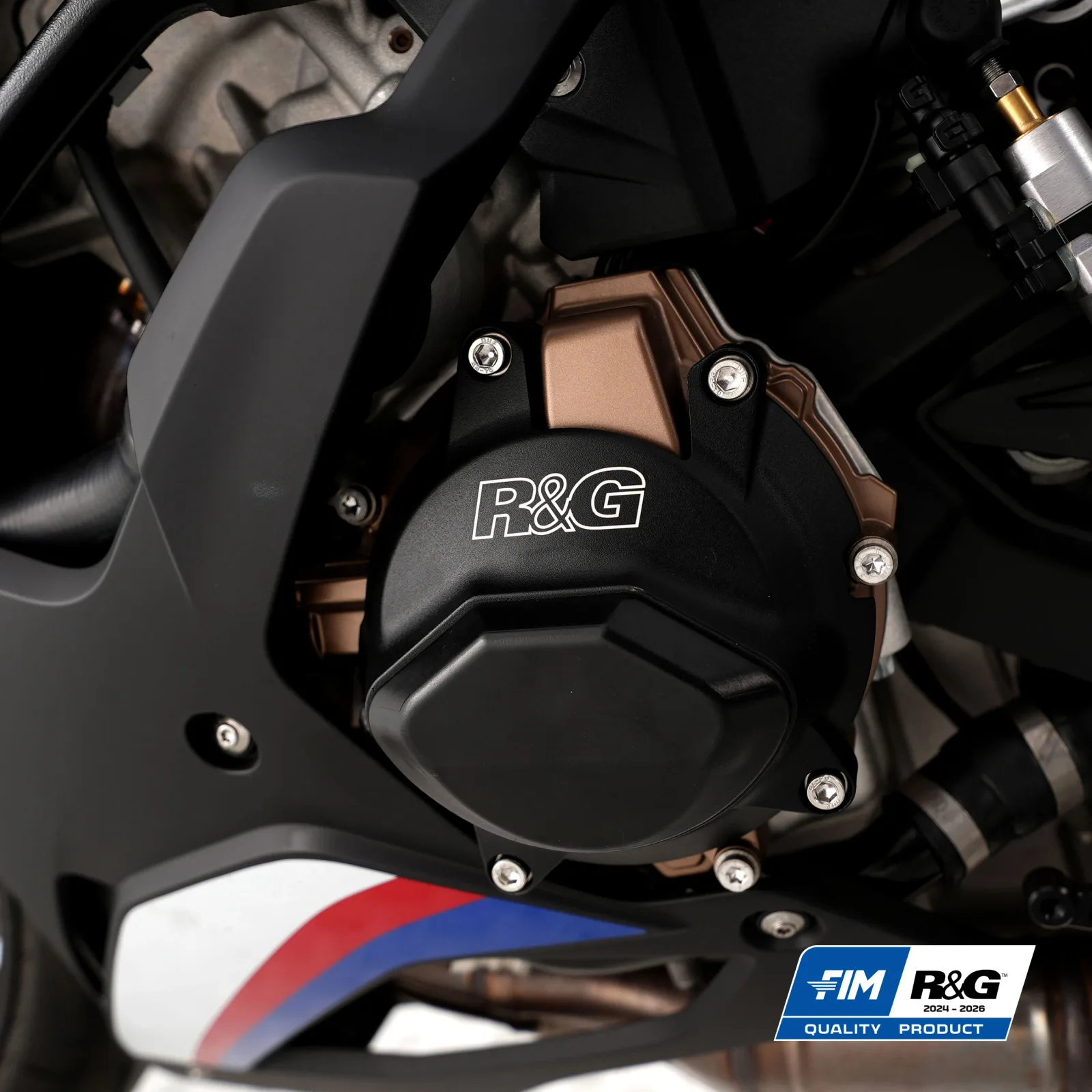 R&G Протектор за двигател PRO (капак на генератора) за BMW S 1000 RR (2019+), S 1000 R (2021+), M 1000 RR (2021–2022), M 1000 R (2023+)