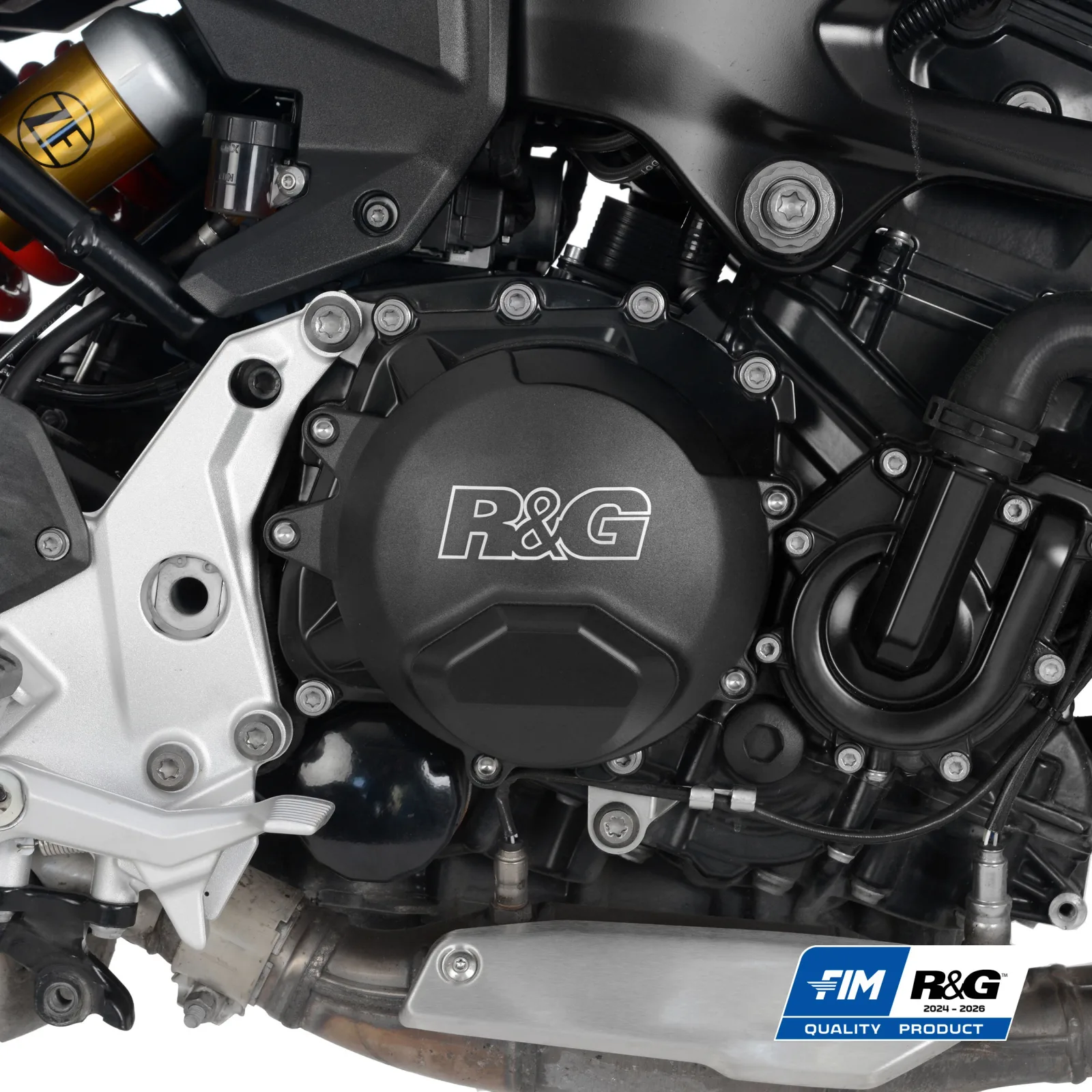 R&G Протектор за двигател PRO (капак на съединителя) за BMW F 900 R (2020+), F 900 XR (2020–2024), F 900 GS (2024+), F 900 GS Adventure (2024+) и др.