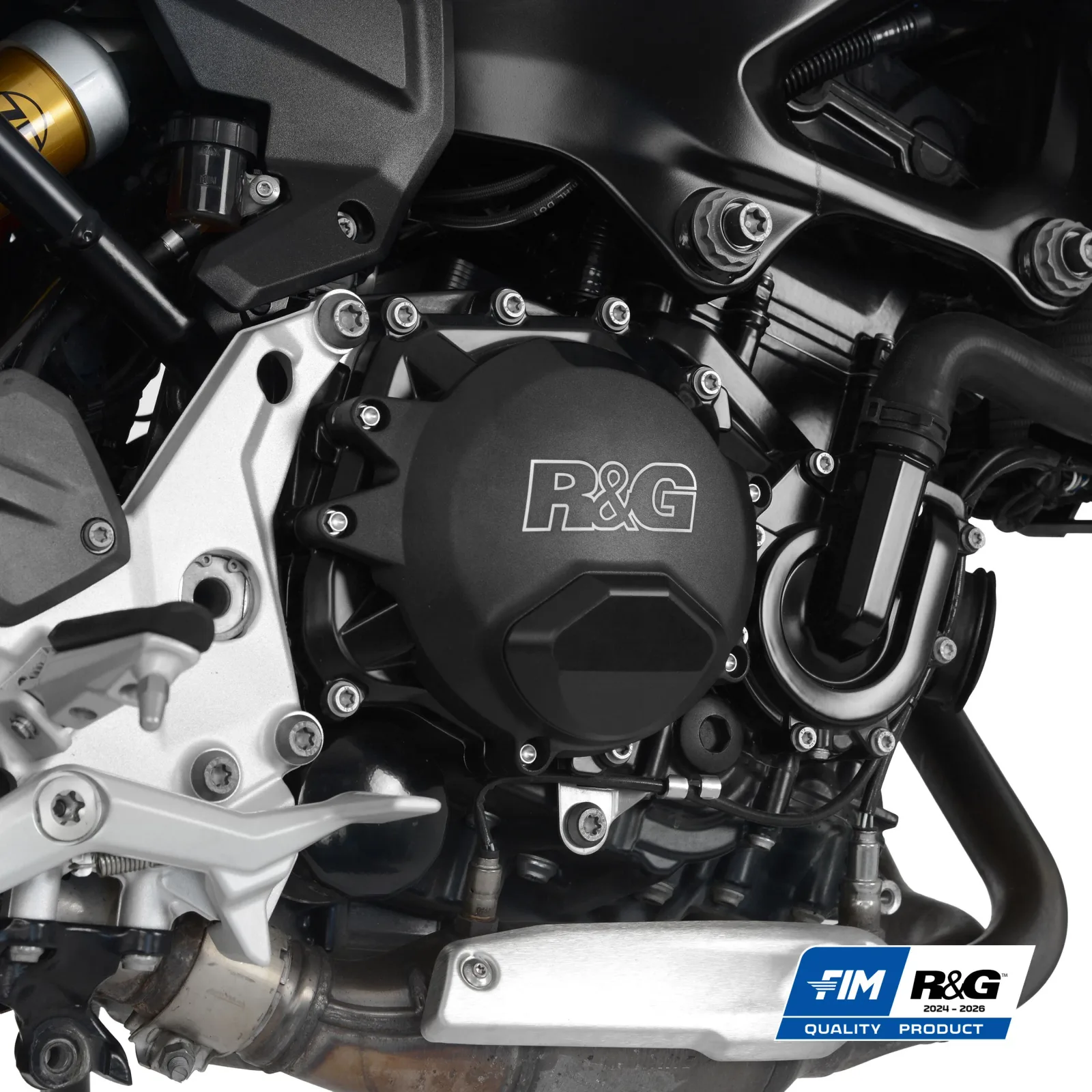 R&G Протектор за двигател PRO (капак на съединителя) за BMW F 900 R (2020+), F 900 XR (2020–2024), F 900 GS (2024+), F 900 GS Adventure (2024+) и др.