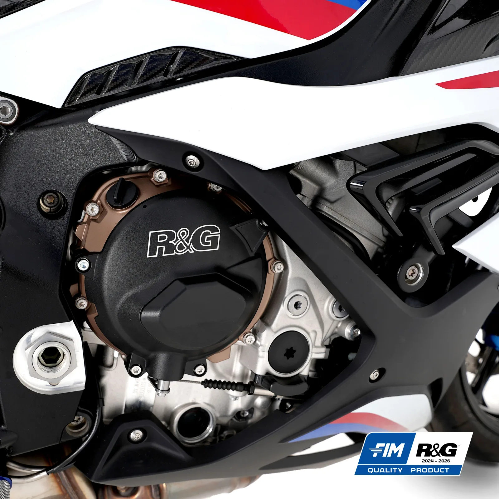 R&G Протектор за двигател PRO (капак на съединителя) за BMW S 1000 RR (2019+), S 1000 XR (2020–2023), S 1000 R (2021+), M 1000 RR (2021–2022) и др.