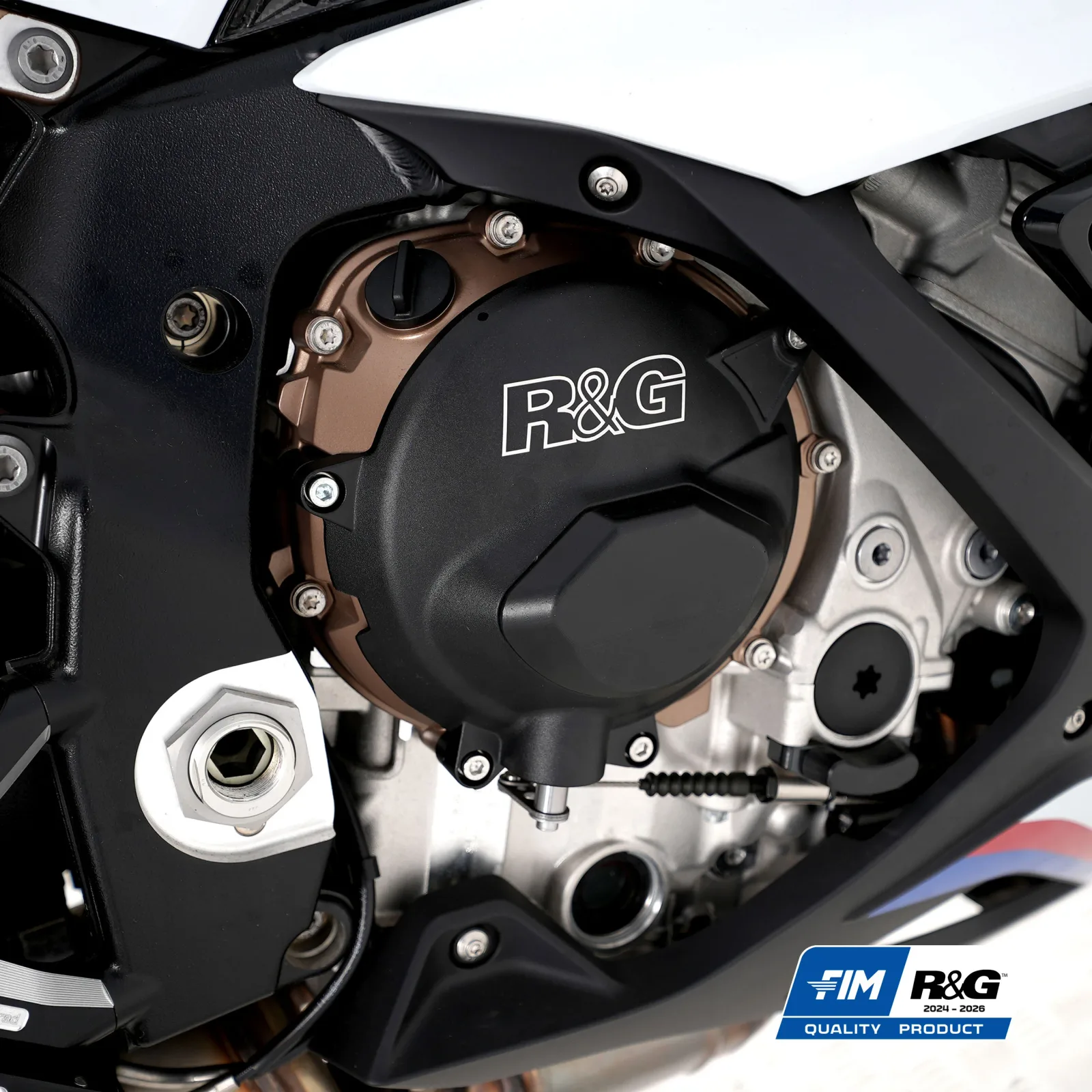 R&G Протектор за двигател PRO (капак на съединителя) за BMW S 1000 RR (2019+), S 1000 XR (2020–2023), S 1000 R (2021+), M 1000 RR (2021–2022) и др.