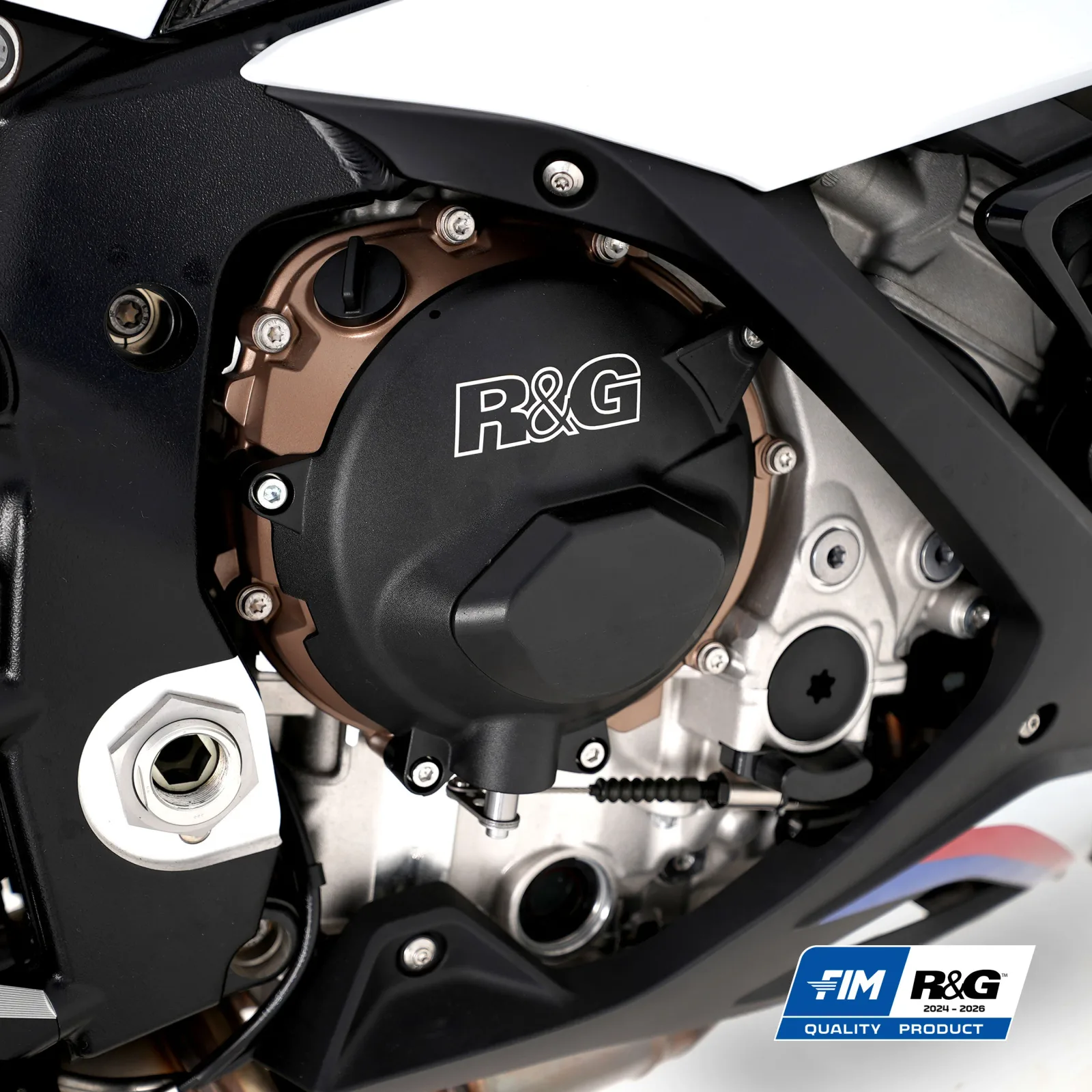 R&G Протектор за двигател PRO (капак на съединителя) за BMW S 1000 RR (2019+), S 1000 XR (2020–2023), S 1000 R (2021+), M 1000 RR (2021–2022) и др.
