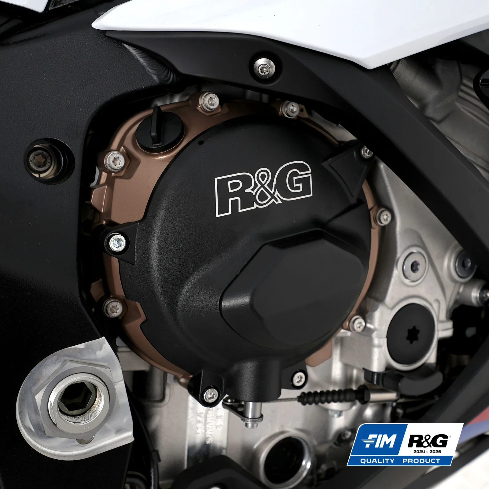R&G Протектор за двигател PRO (капак на съединителя) за BMW S 1000 RR (2019+), S 1000 XR (2020–2023), S 1000 R (2021+), M 1000 RR (2021–2022) и др.