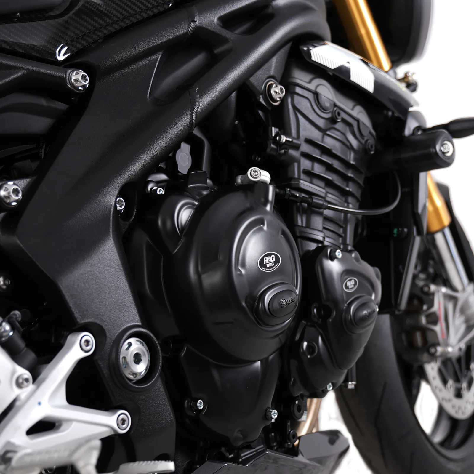R&G Протектор за двигател Race (дясна страна) за Triumph Speed Triple 1200 RS (2021+), Speed Triple 1200 RR (2022+) и др.