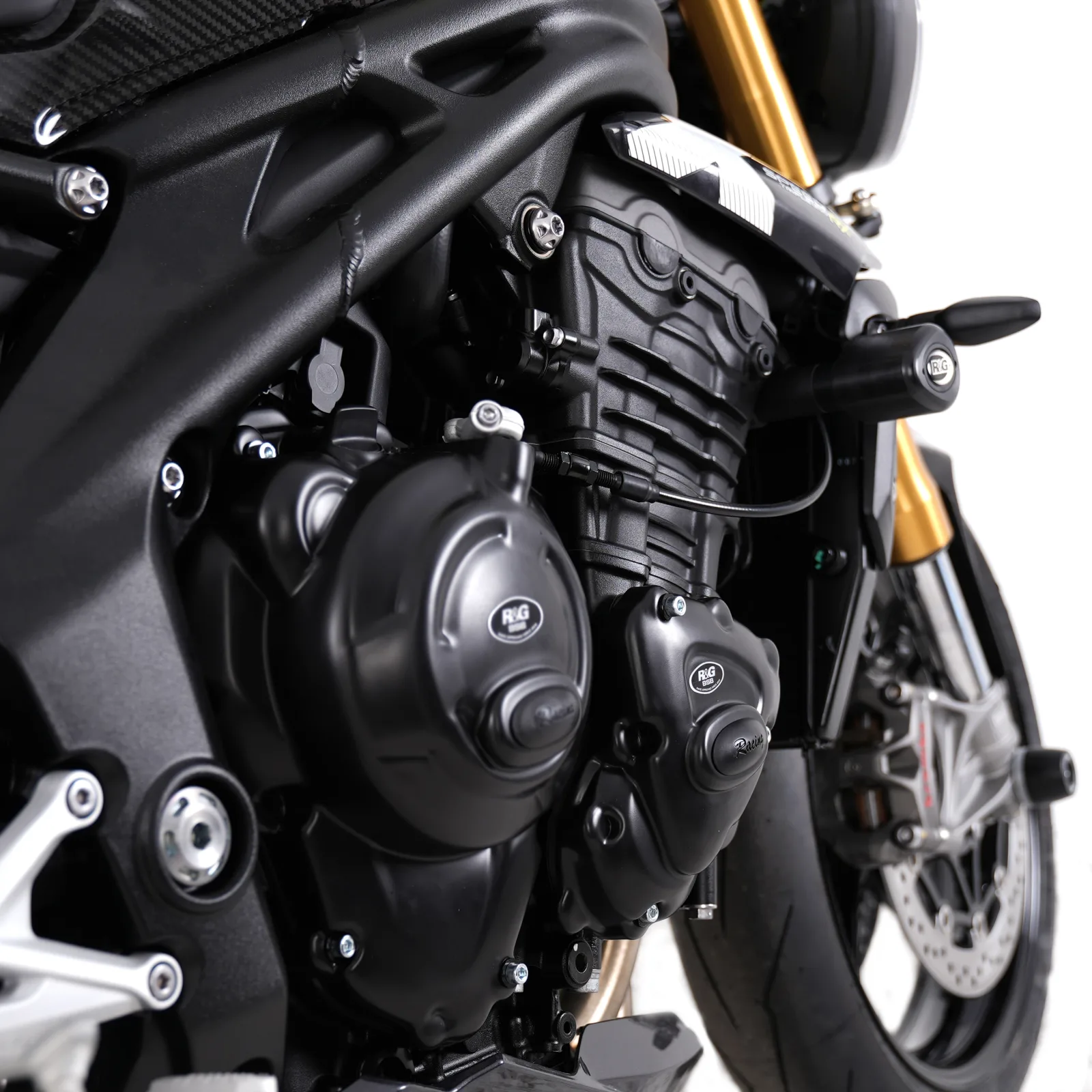 R&G Протектор за двигател Race (дясна страна) за Triumph Speed Triple 1200 RS (2021+), Speed Triple 1200 RR (2022+), Tiger 1200 GT (2022+) и др.