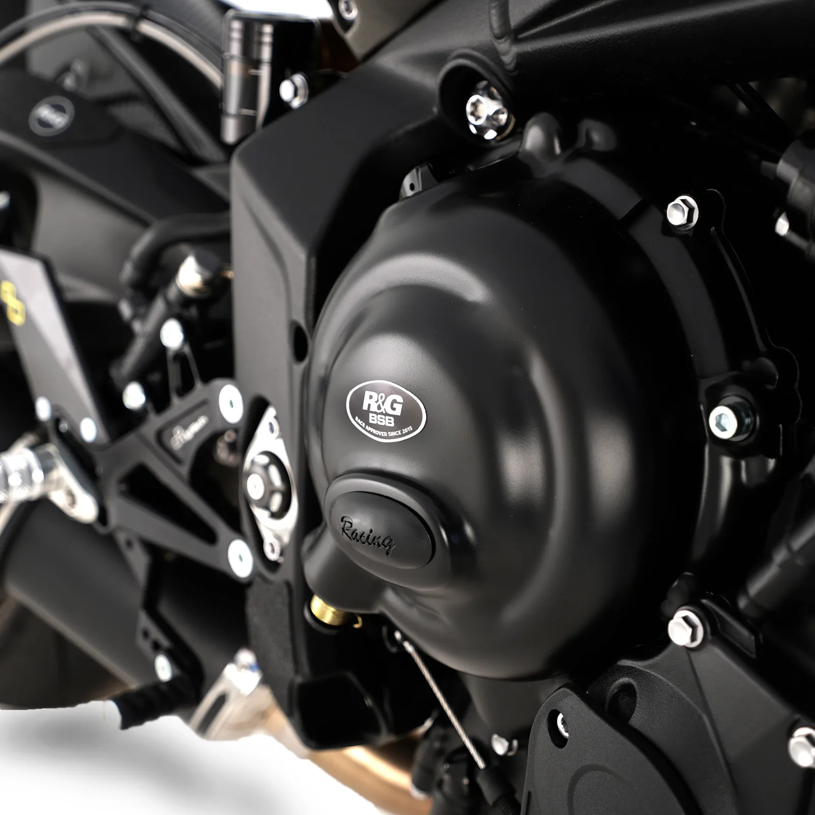 R&G Протектор за двигател Race (дясна страна) за Triumph Street Triple 675 (2012–2016), Daytona 675 (2012–2016) и др.