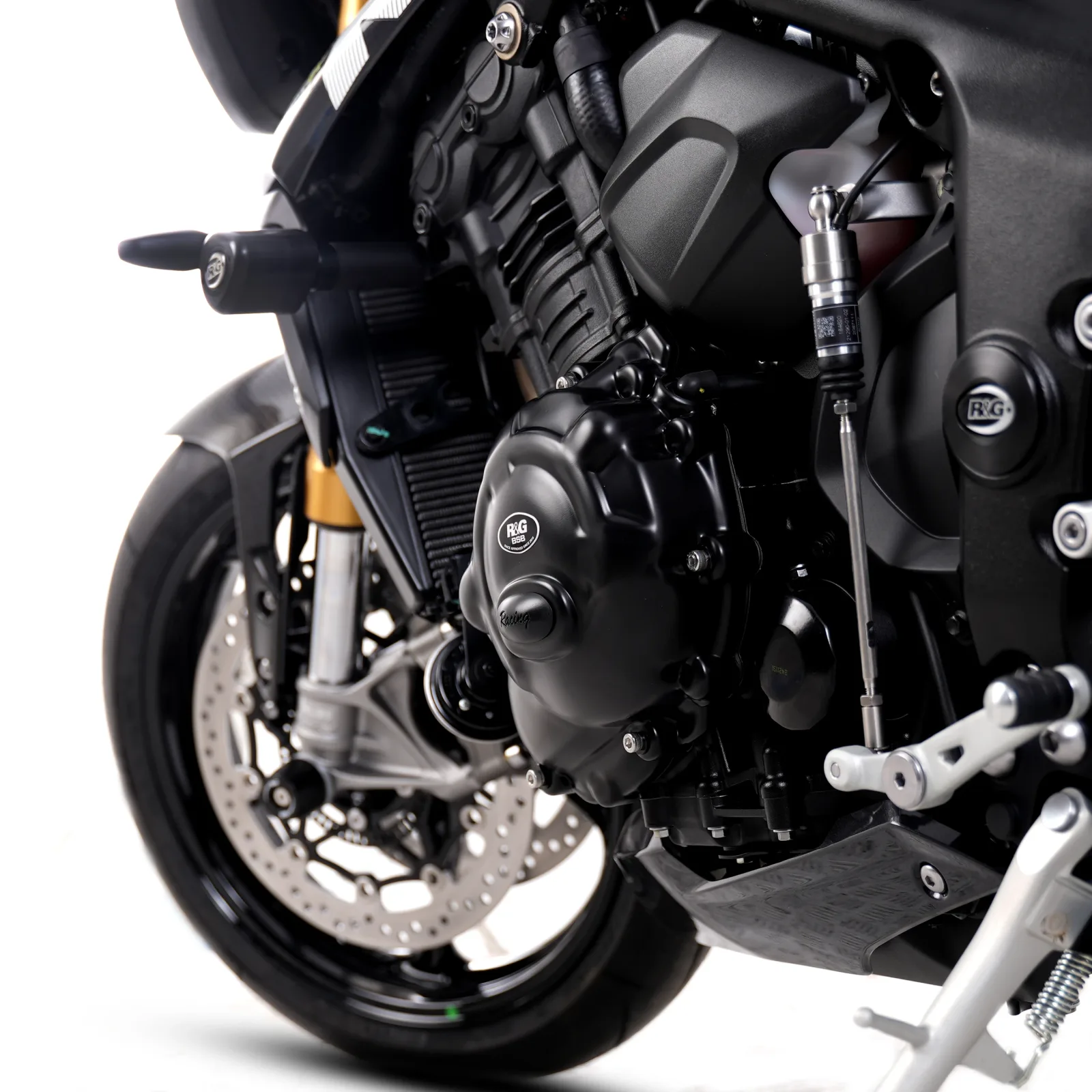 R&G Протектор за двигател Race (лява страна) (капак на генератора) за Triumph Speed Triple 1200 RS (2021+), Speed Triple 1200 RR (2022+) и др.
