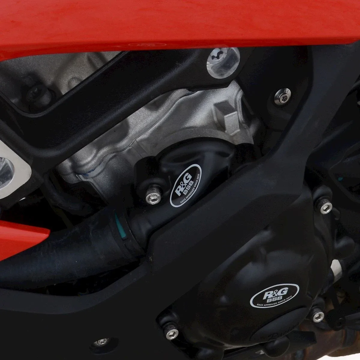 R&G Протектор за двигател Race (лява страна) (капак на водната помпа) за BMW S 1000 RR (2019+), S 1000 XR (2020+), S 1000 R (2021+), M 1000 RR (2021–2024) и др.