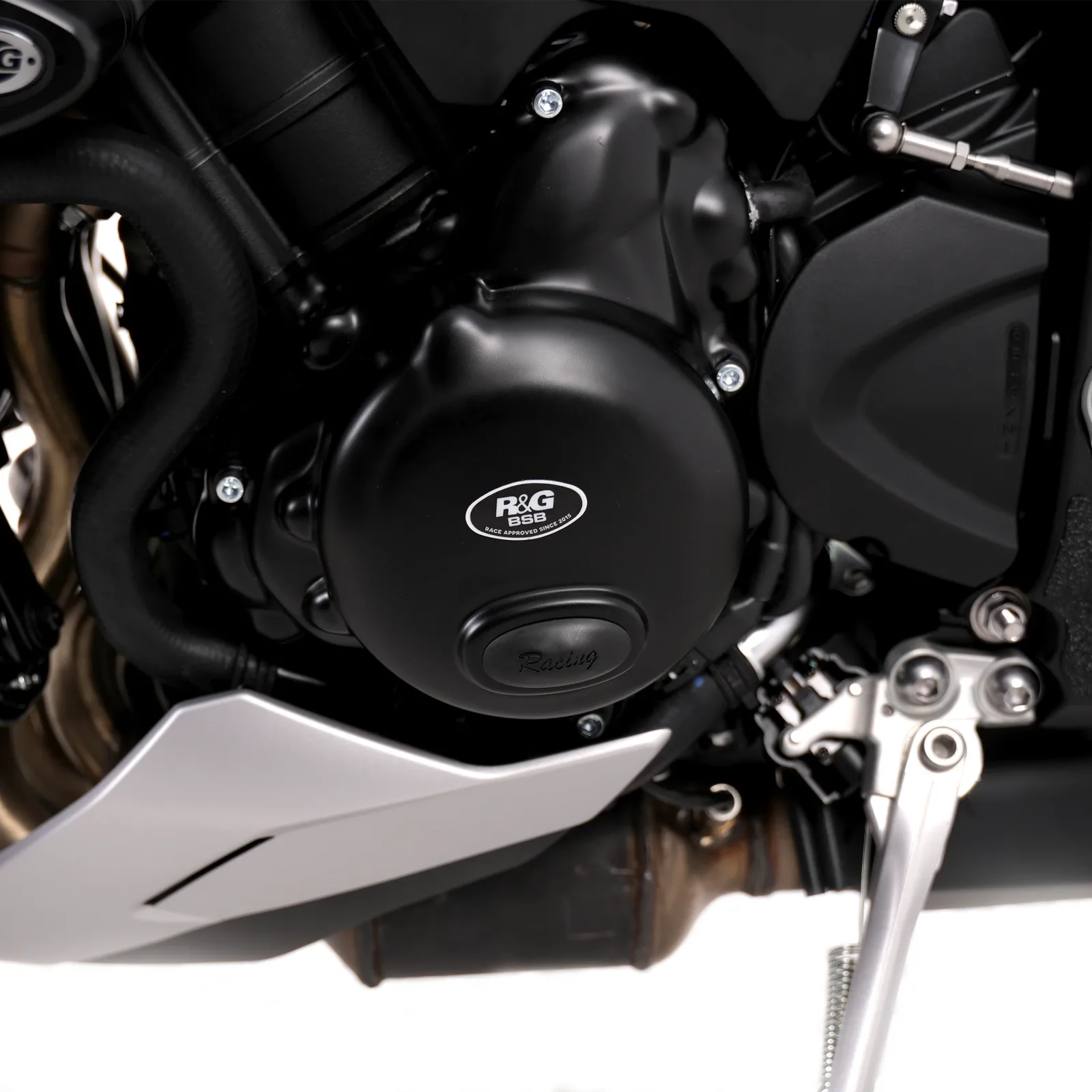 R&G Протектор за двигател Race (лява страна) за Triumph Daytona 675 (2013–2016), Street Triple 675 (2014–2016) и др.